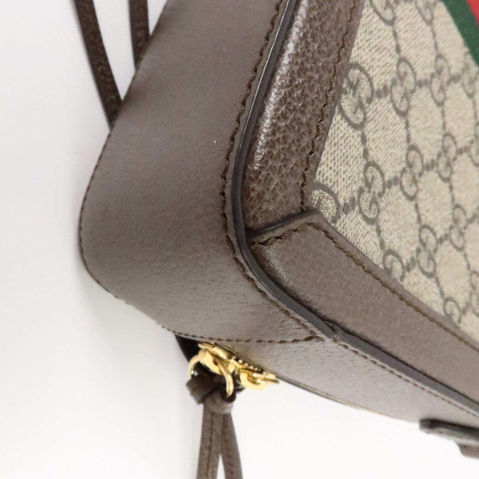 GUCCI 牛皮皮革/塗層帆布Ophidia GG手挽肩背兩用袋