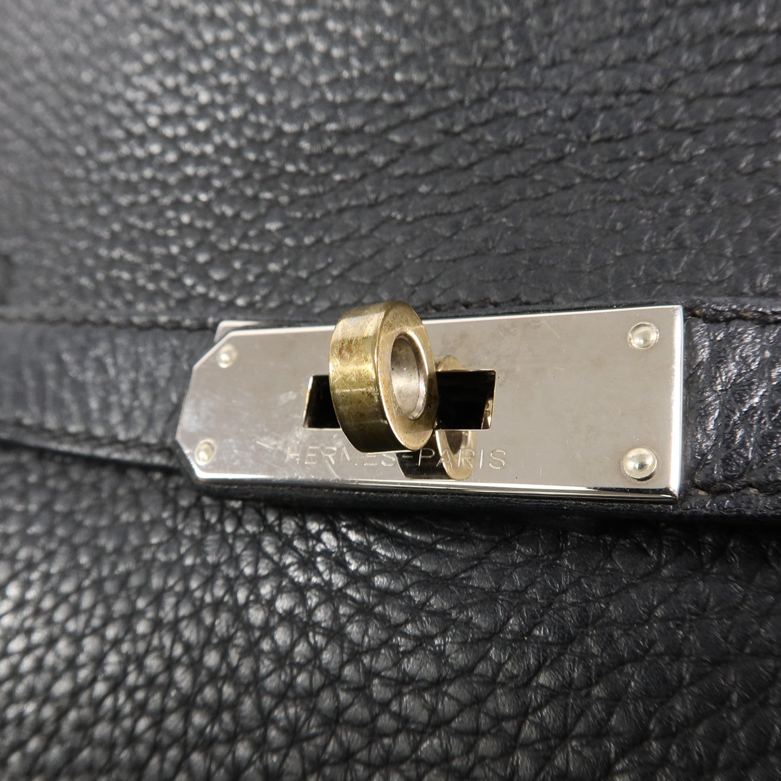 HERMES Togo皮革Jypsiere 28肩背袋Noir