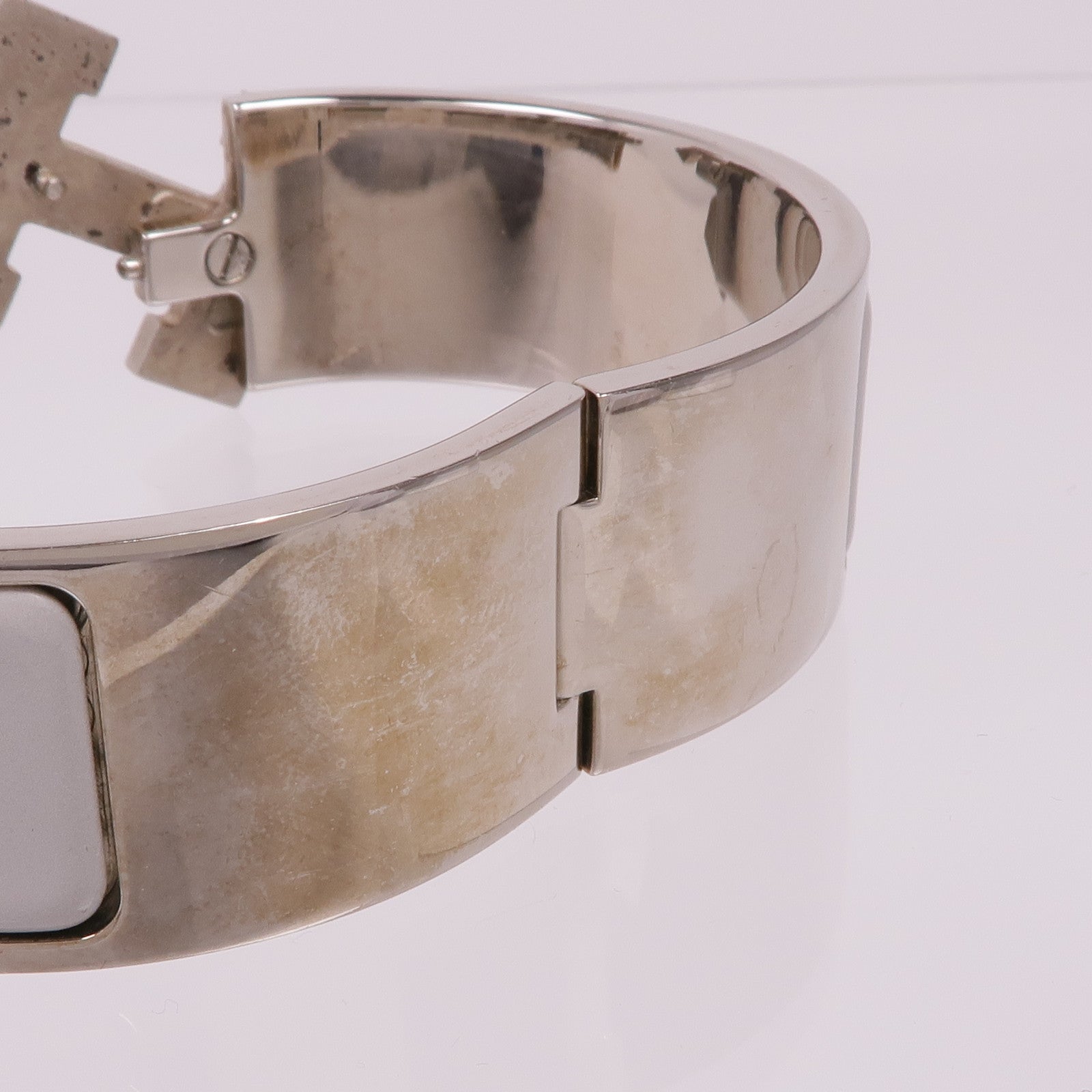 HERMES 琺瑯/金屬Clic-Clac H手鐲