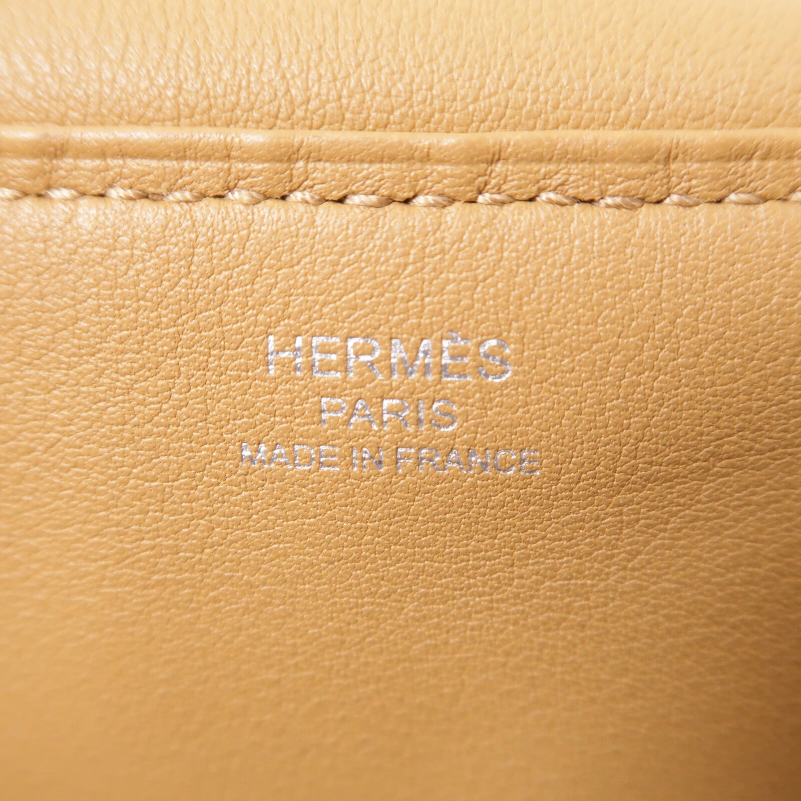 HERMES Swift皮革/絨布Lindy 26手挽肩背兩用袋Biscuit/Nude