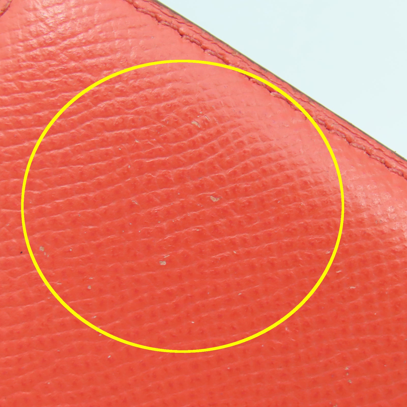 HERMES 【清倉大減價】Veau Epsom皮革Bearn Wallet金扣長錢包橙色