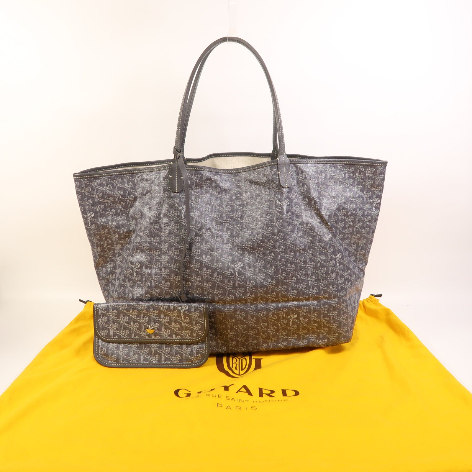 GOYARD 塗層帆布Saint Louis GM銀扣肩背袋