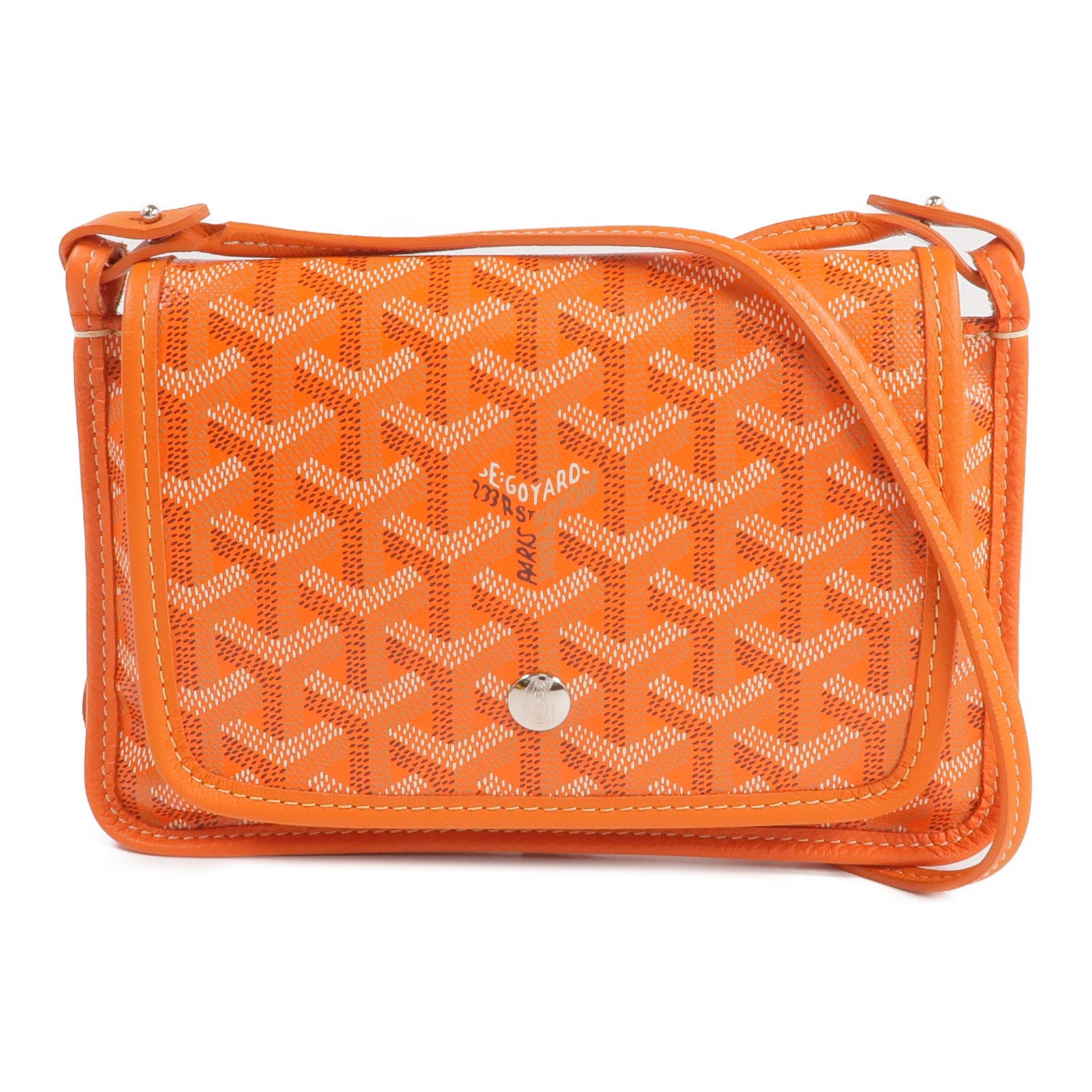 GOYARD 塗層帆布Plumet銀扣肩背袋