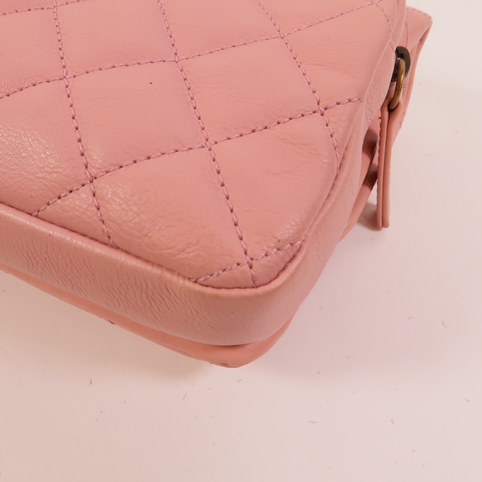 CHANEL 牛皮皮革Chain Shoulder Bag鏈帶手挽肩背兩用袋