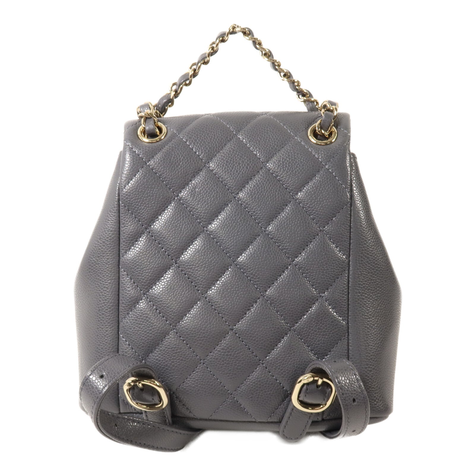 CHANEL 牛皮皮革Duma Mini鏈帶背包