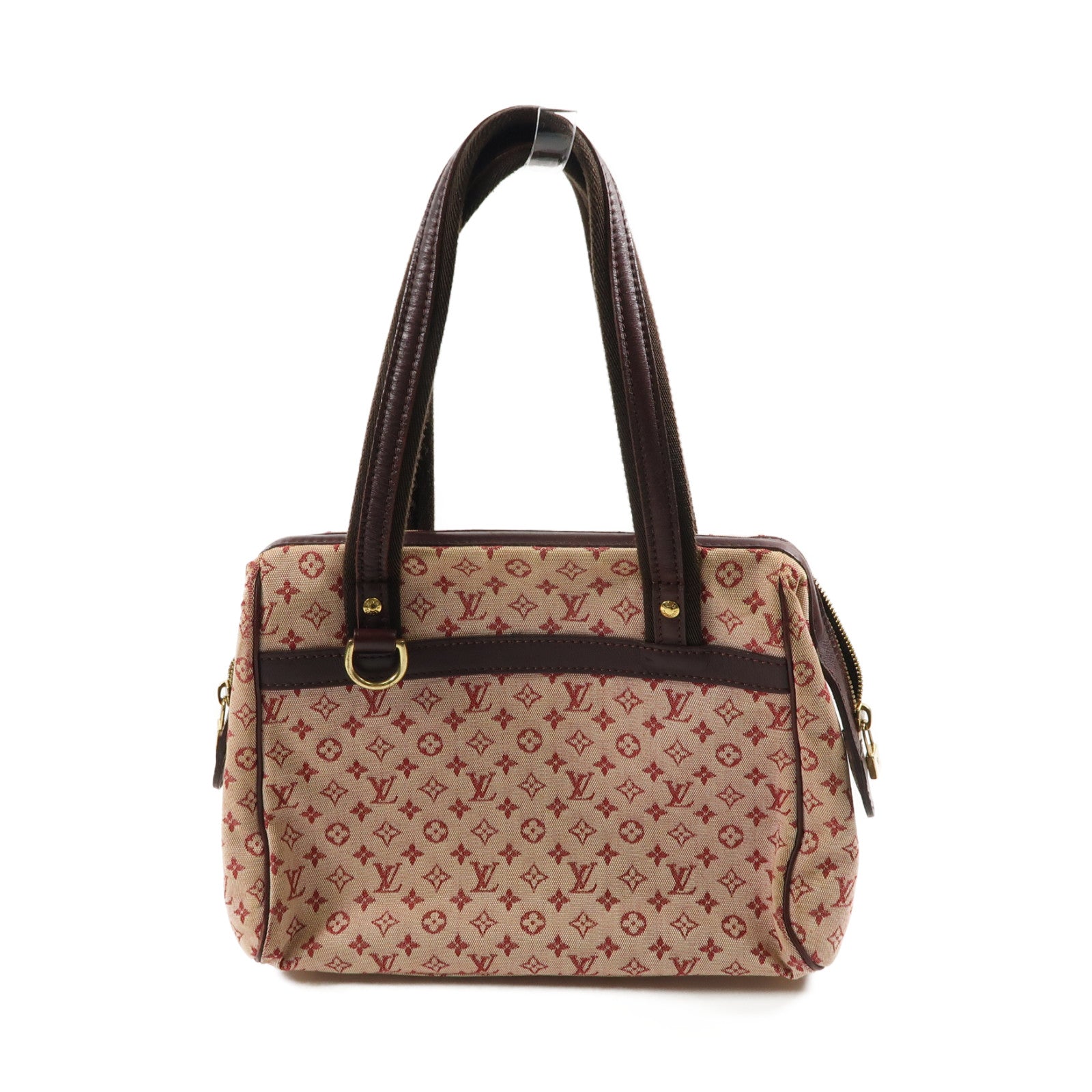 LOUIS VUITTON Monogram Mini Josephine PM金扣手挽袋粉紅色