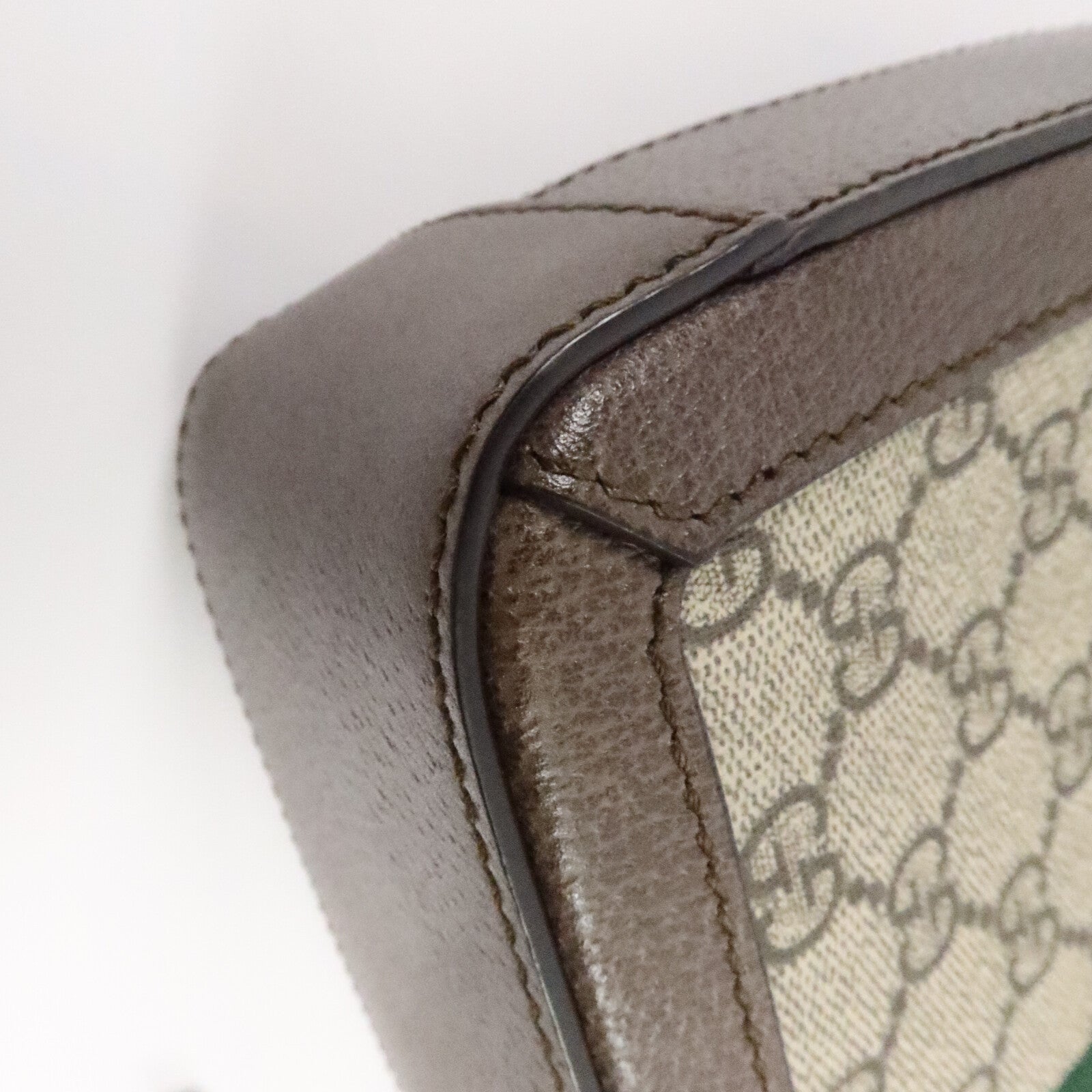 GUCCI 牛皮皮革/塗層帆布Ophidia GG手挽肩背兩用袋