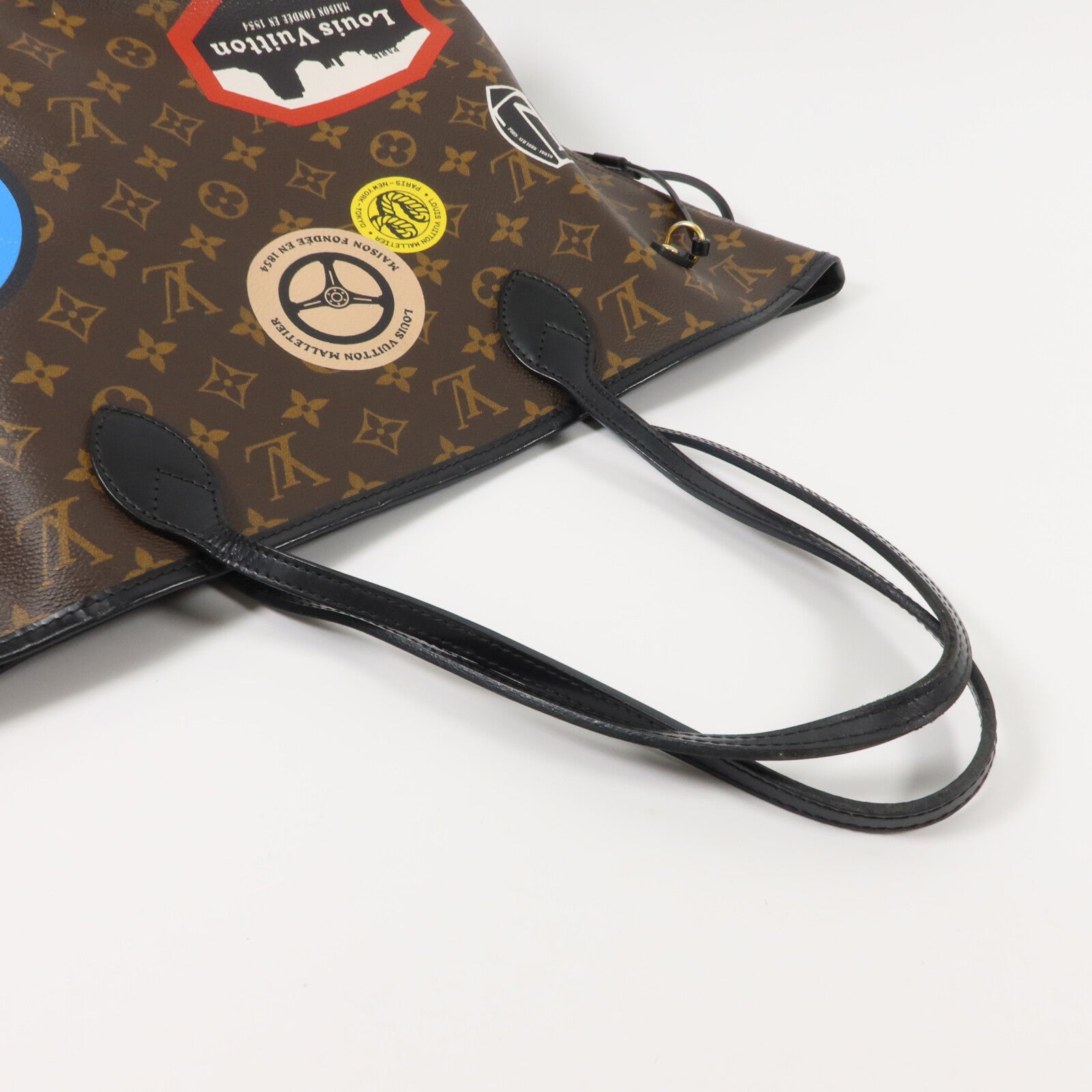 LOUIS VUITTON Monogram World Tour Neverfull MM手挽袋