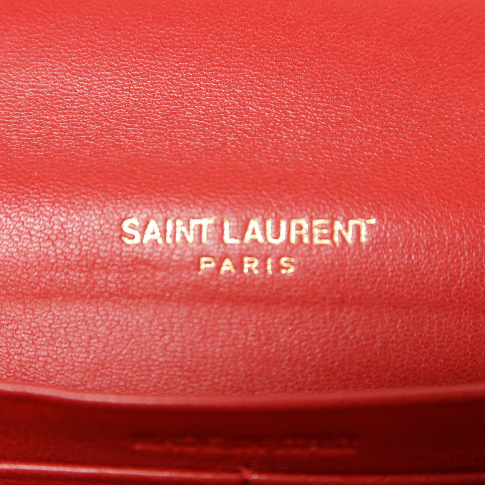 SAINT LAURENT 牛皮皮革Chain Shoulder金扣鏈帶肩背袋