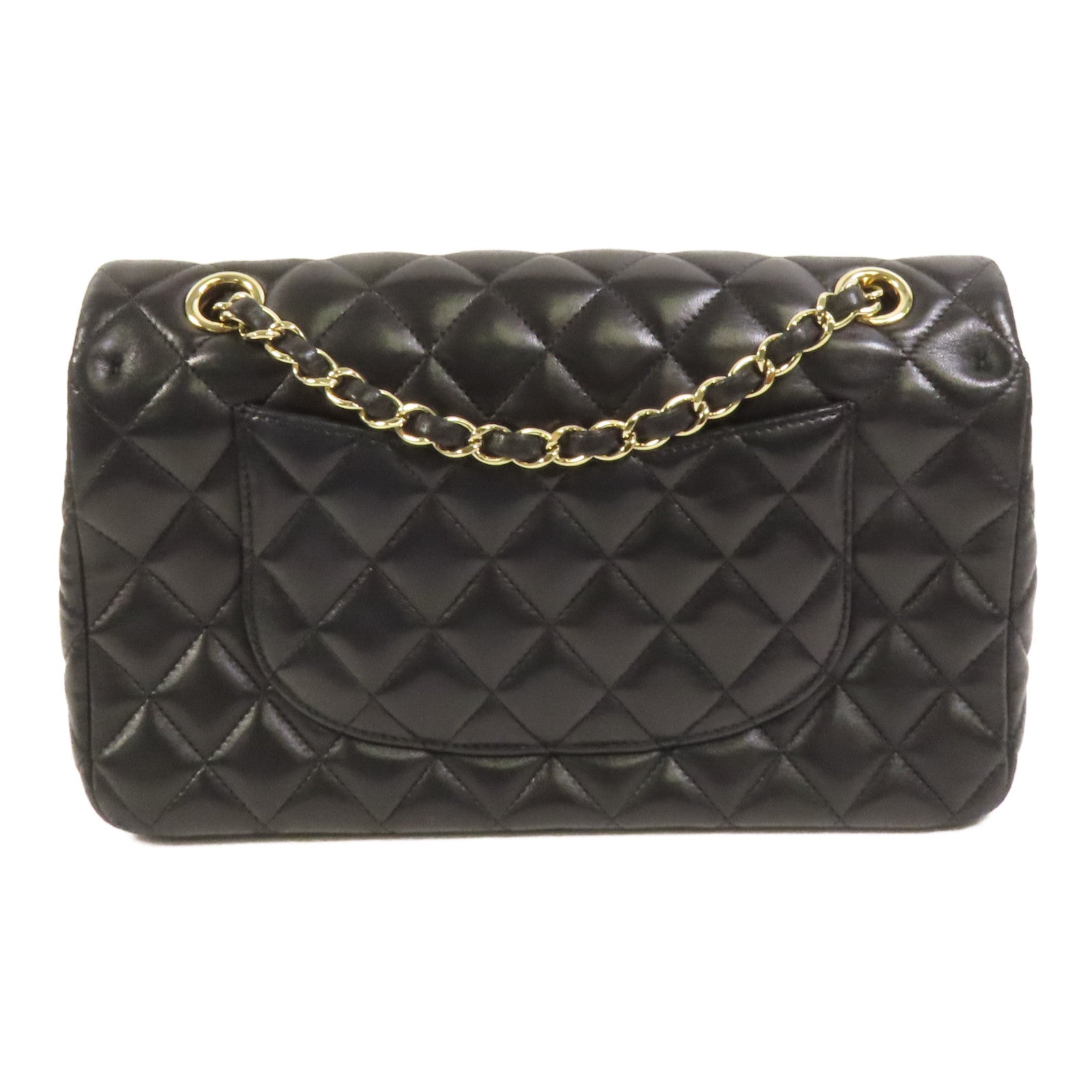 CHANEL 羊皮皮革Chain Shoulder金扣鏈帶肩背袋
