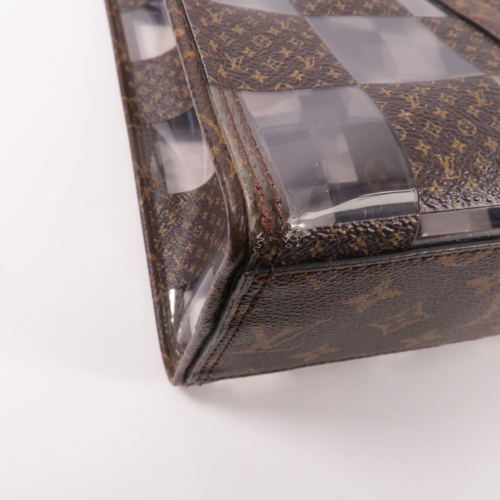 LOUIS VUITTON Monogram Chess Sac Plat手挽肩背兩用袋