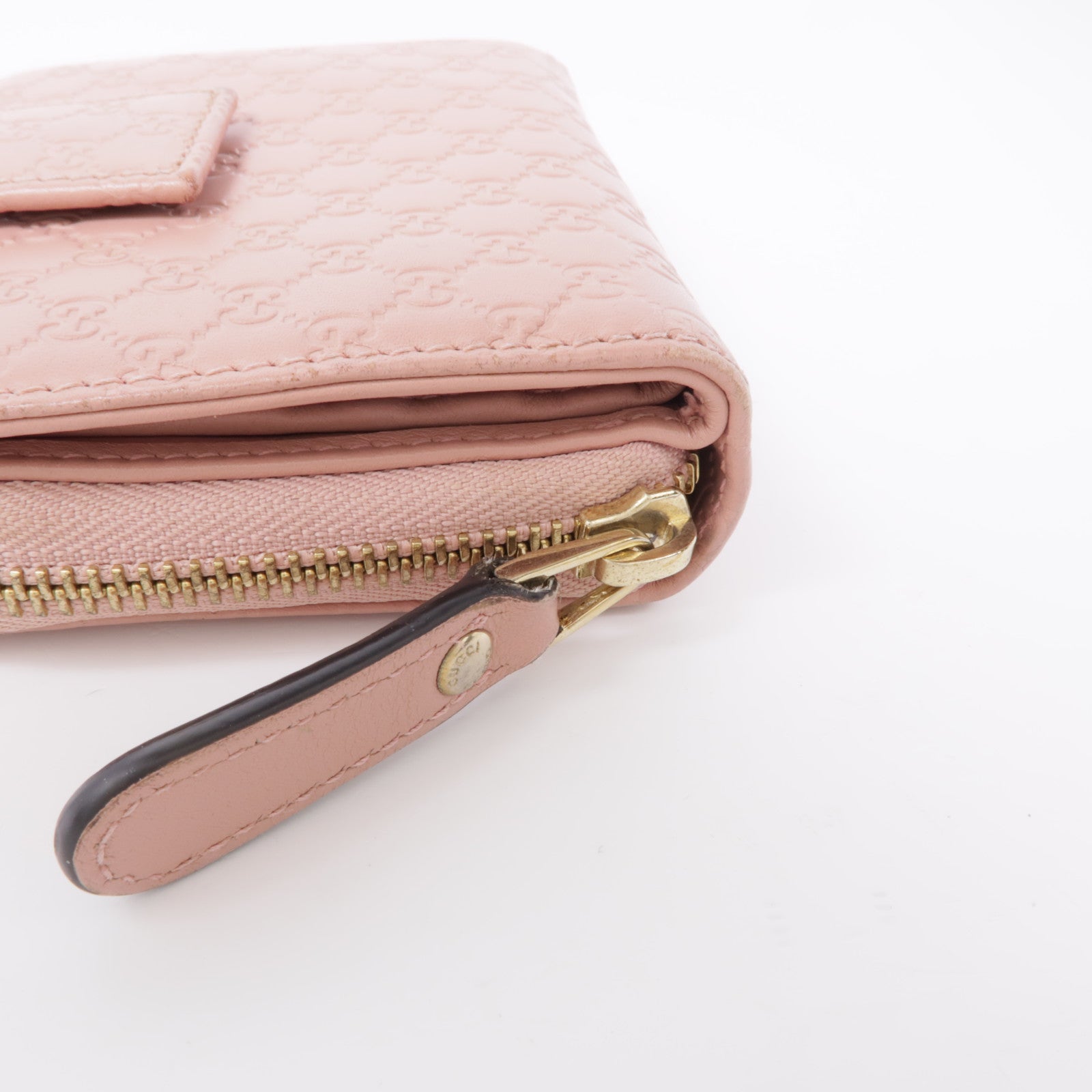 GUCCI 牛皮皮革Microguccissima錢包