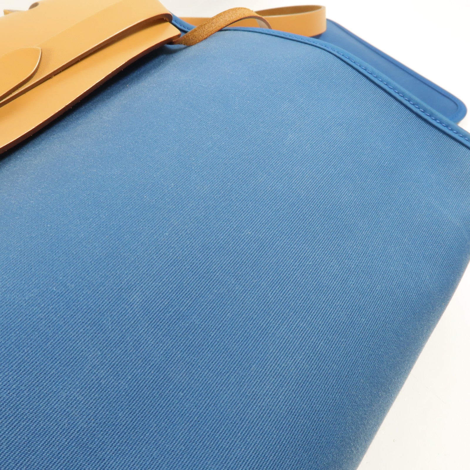 HERMES 帆布Herbag PM手挽肩背兩用袋Bleu Izmir