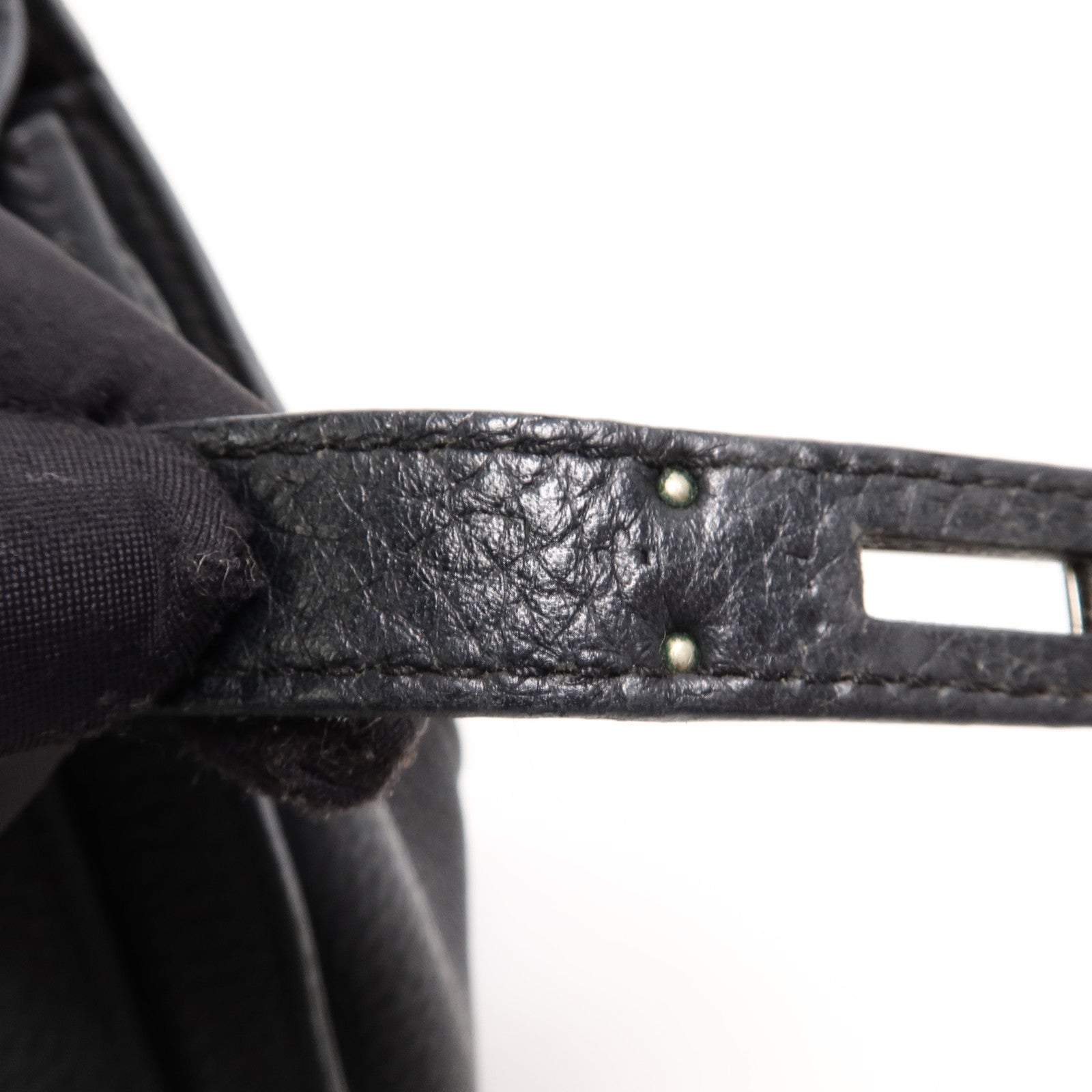 HERMES Togo皮革Jypsiere 28肩背袋Noir