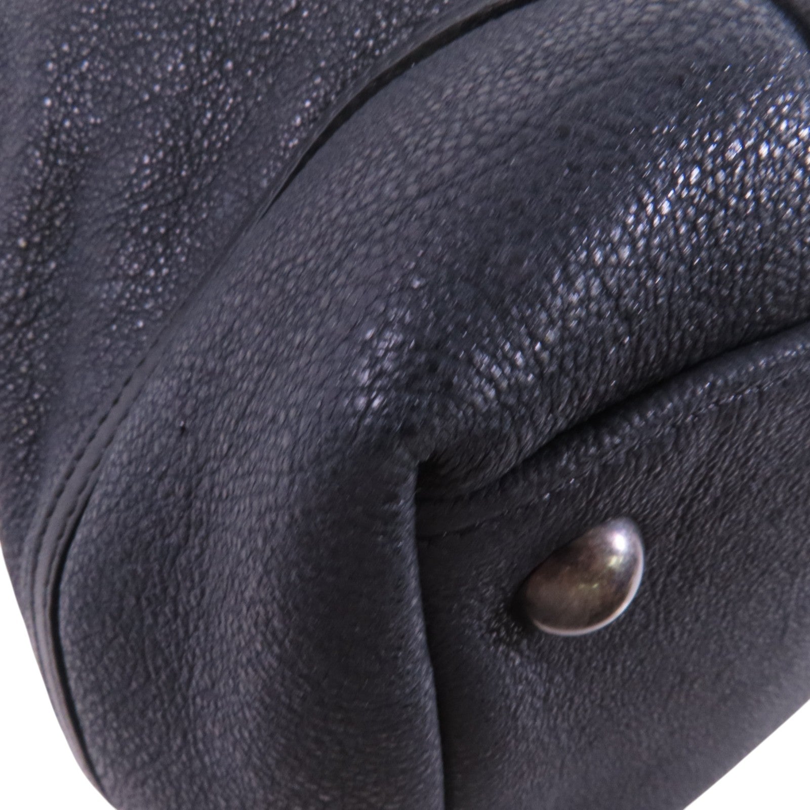 CHANEL 牛皮皮革Shoulder Bag銀扣肩背袋