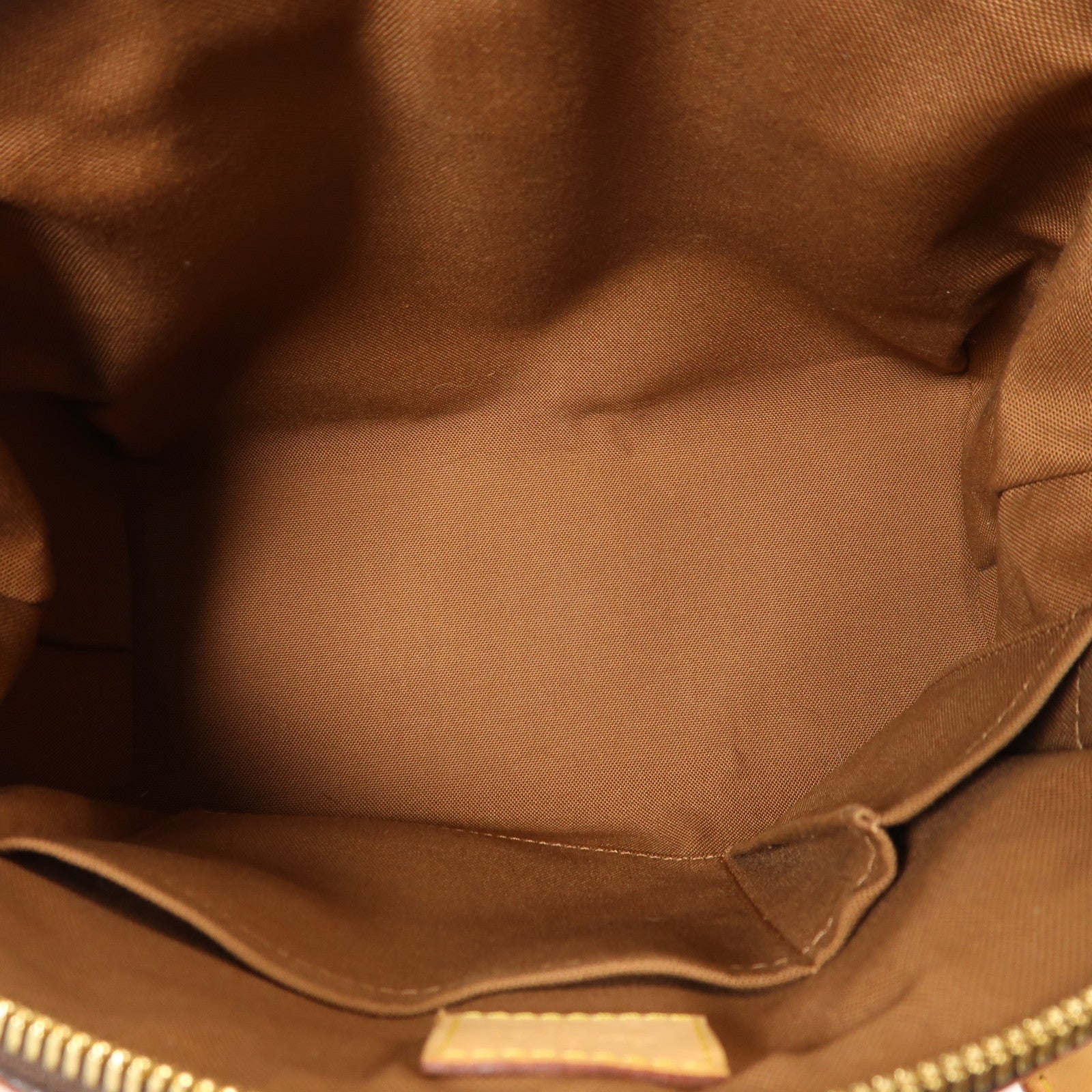 LOUIS VUITTON Monogram Tivoli PM金扣手挽袋棕色