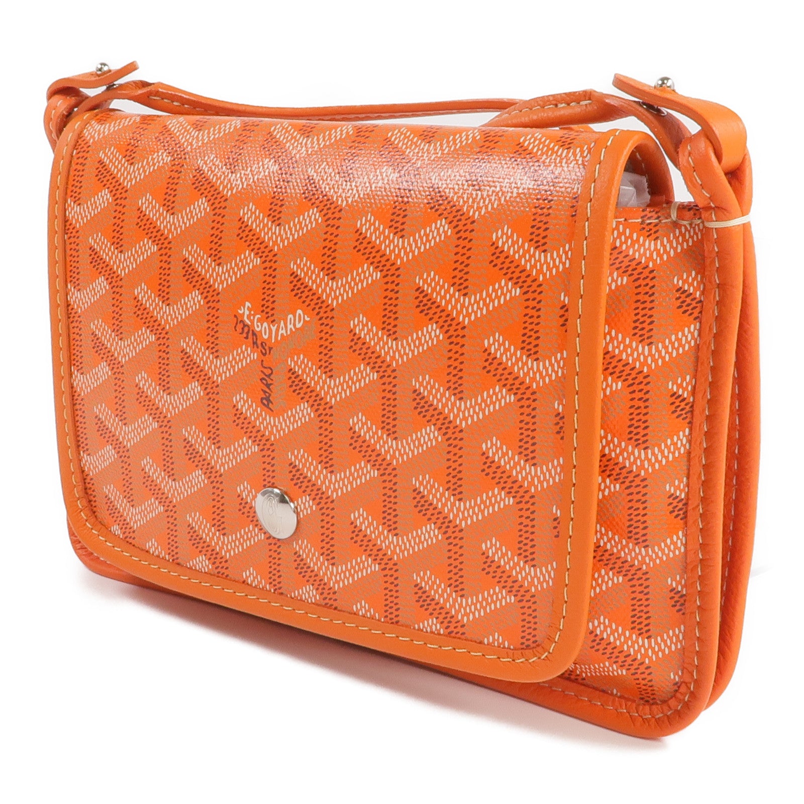 GOYARD 塗層帆布Plumet銀扣肩背袋