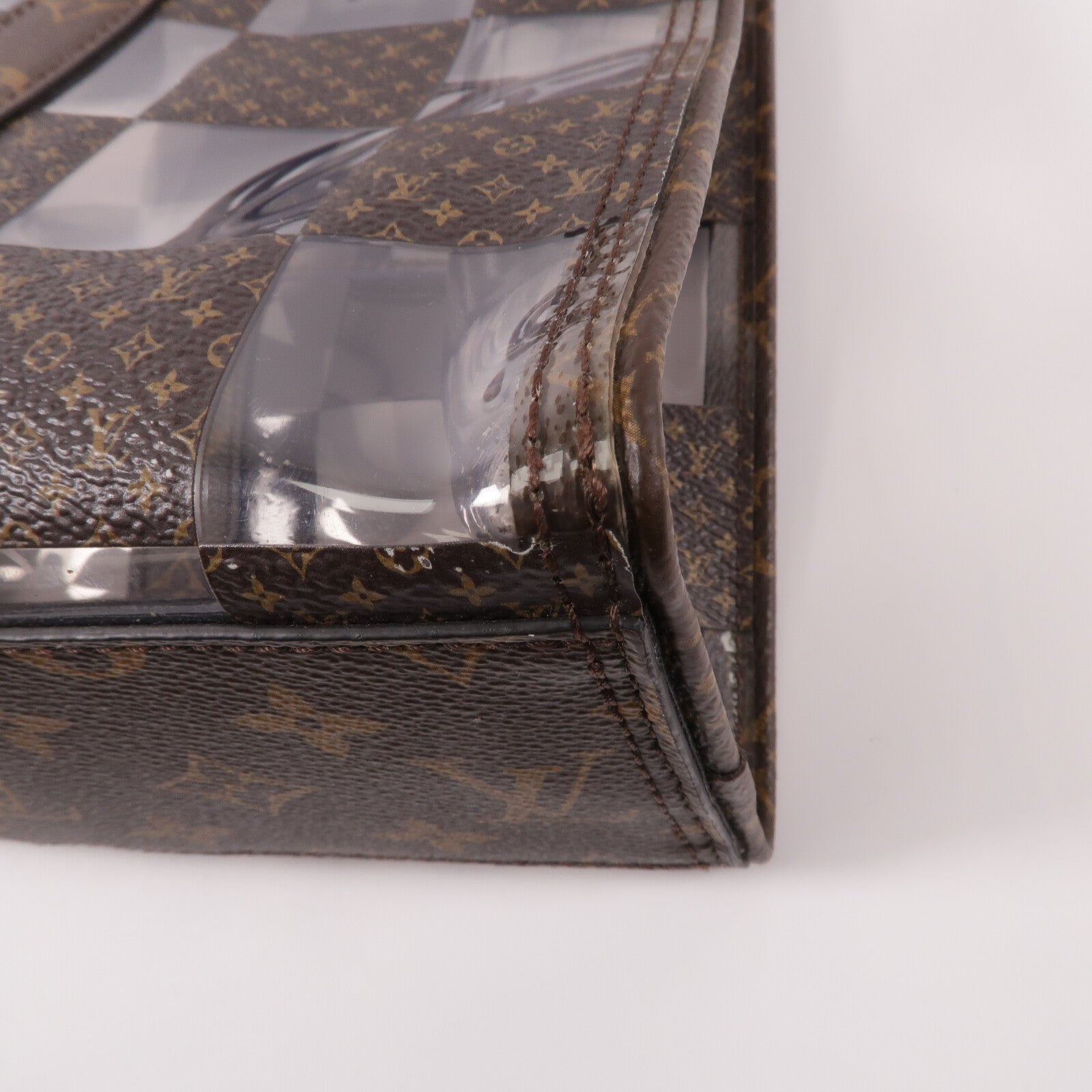 LOUIS VUITTON Monogram Chess Sac Plat手挽肩背兩用袋