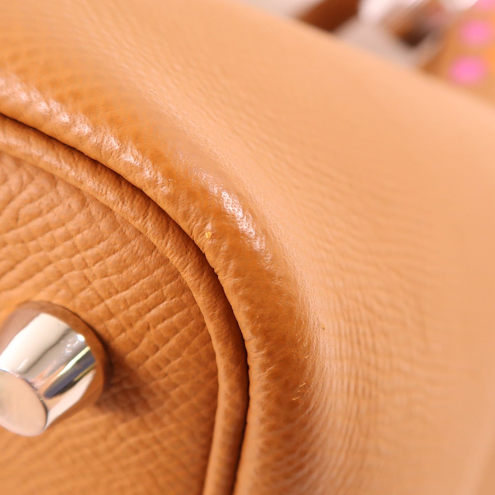 HERMES Epsom皮革Picotin PM銀扣手挽袋Gold