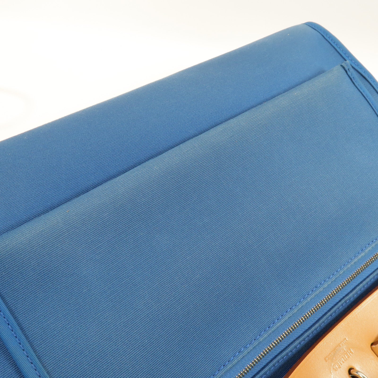 HERMES 帆布Herbag PM手挽肩背兩用袋Bleu Izmir