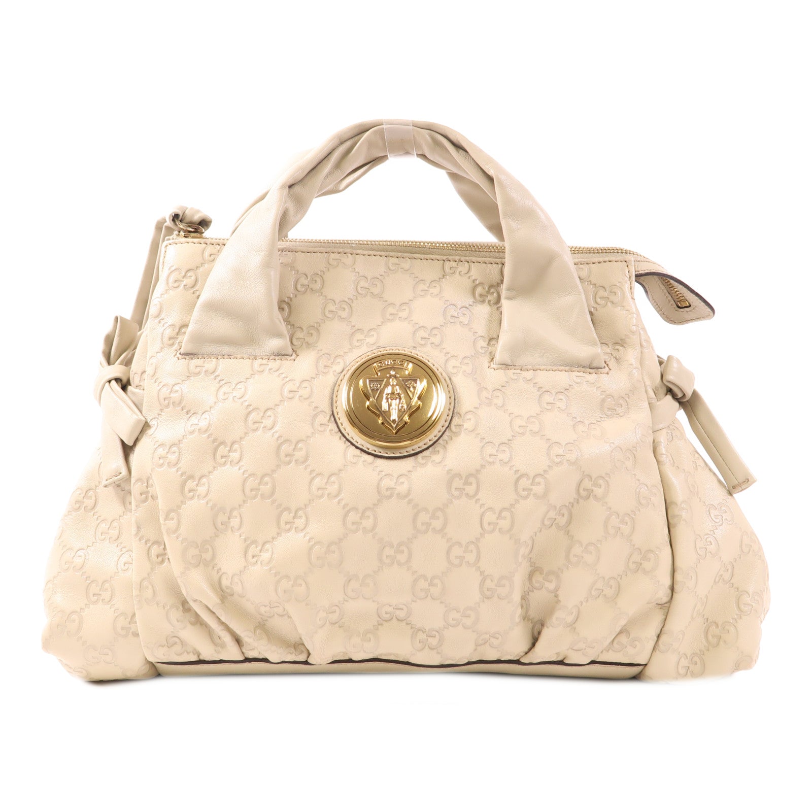 GUCCI 牛皮皮革Hand Bag金扣手挽袋