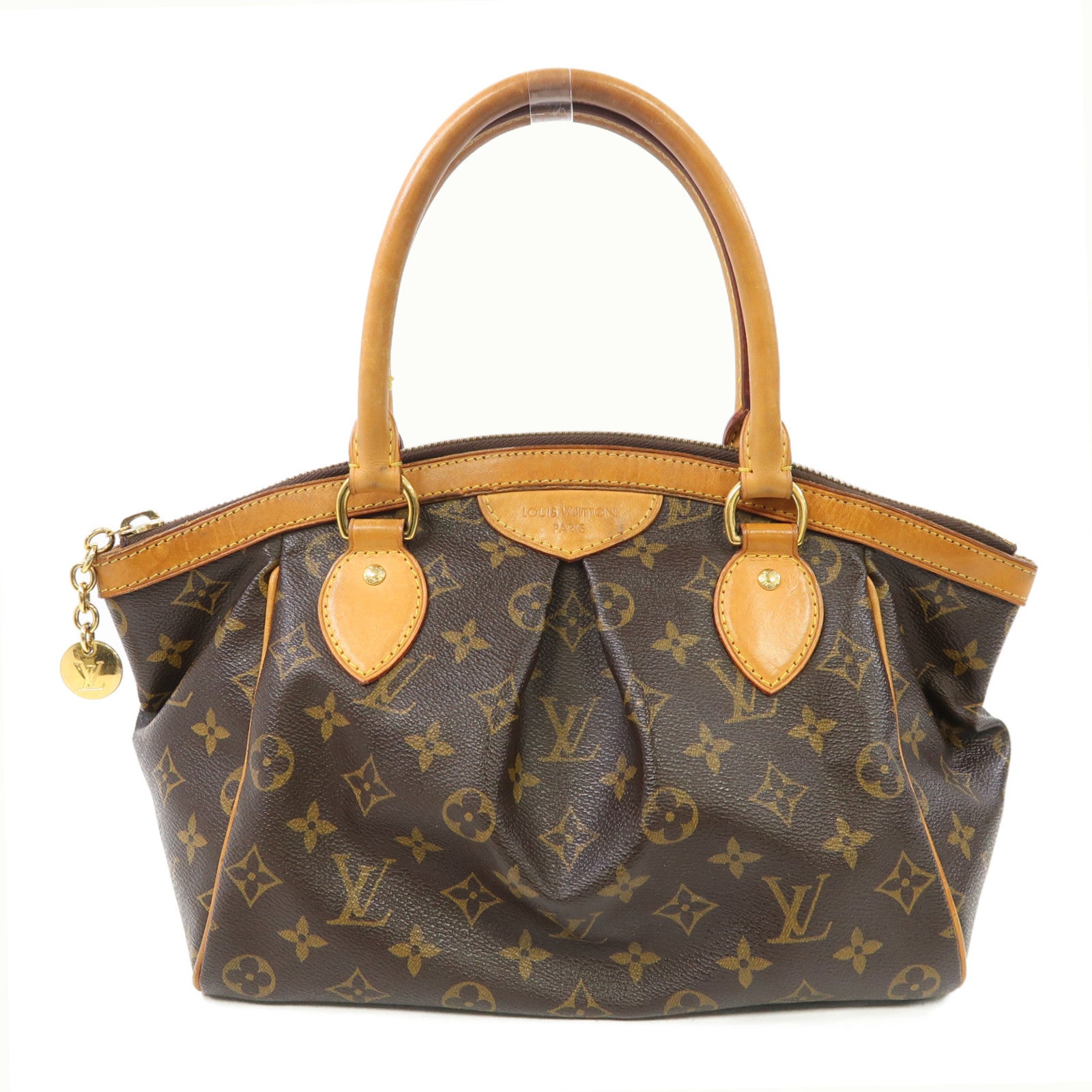 LOUIS VUITTON 【激減優惠】Monogram Tivoli PM金扣肩背袋啡色