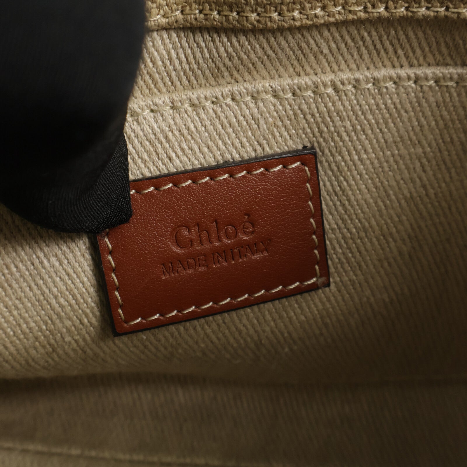 Chloe 帆布Woody Mini手挽肩背兩用袋