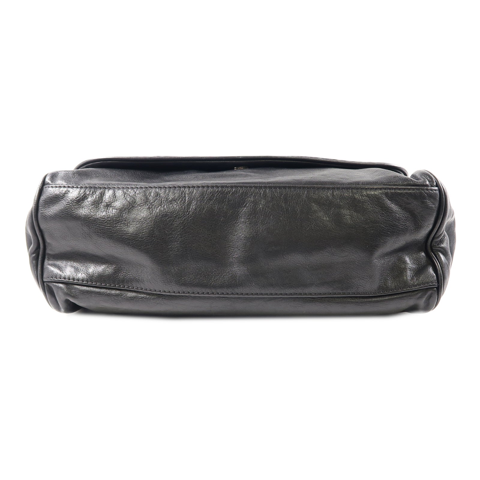 CHANEL 【激減優惠】牛皮皮革Shoulder Bag銀扣鏈帶肩背袋黑色