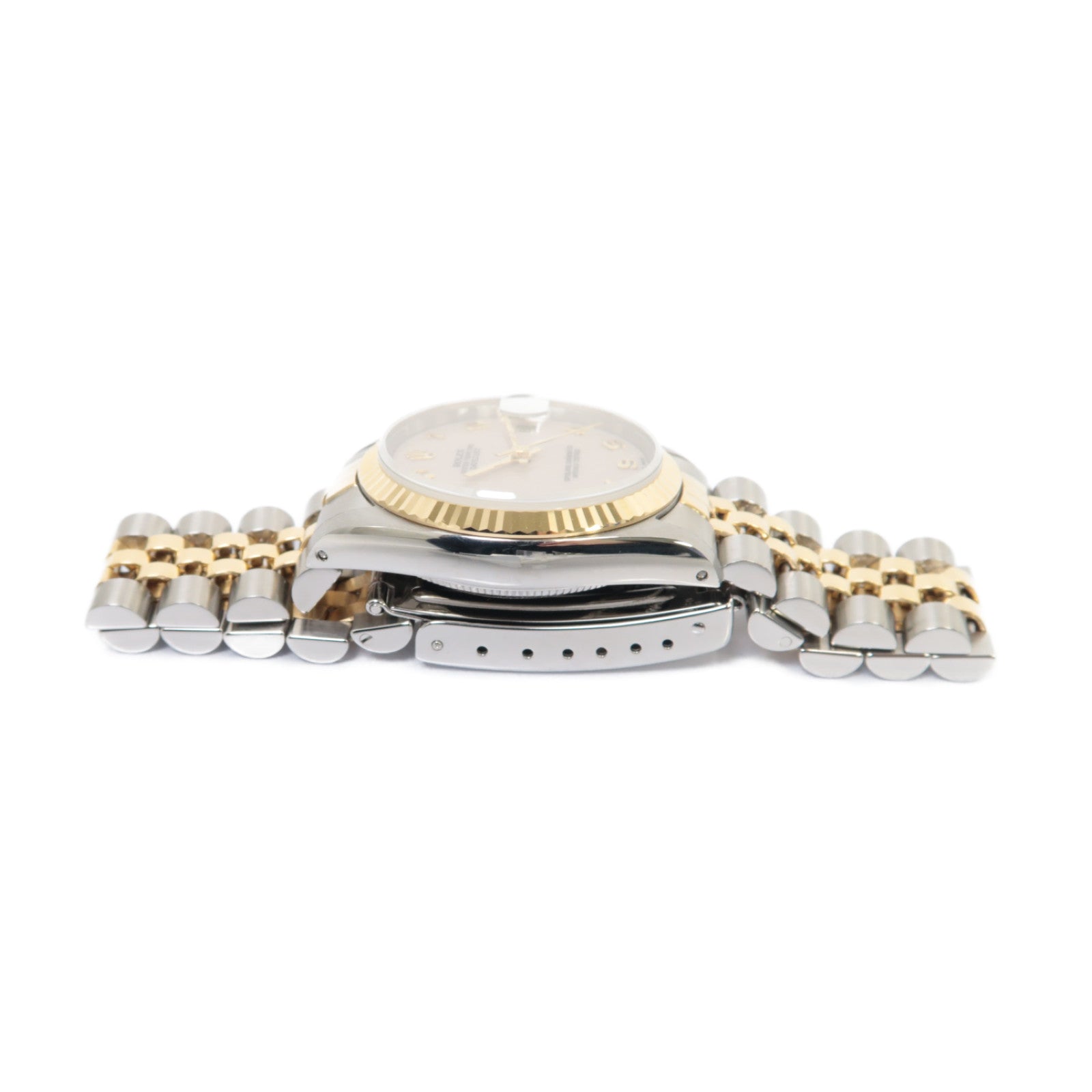 ROLEX Datejust18K黄金/不鏽鋼手錶自動機芯米色