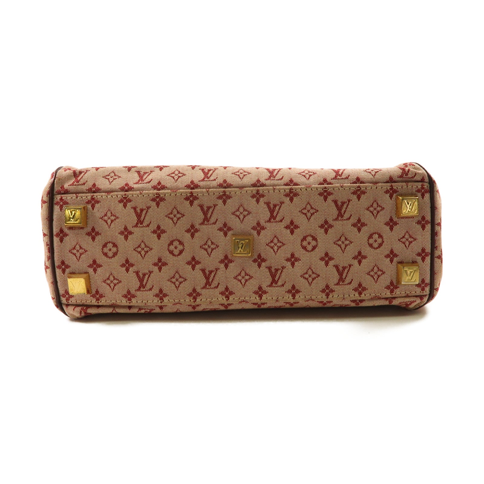 LOUIS VUITTON Monogram Mini Josephine PM金扣手挽袋粉紅色