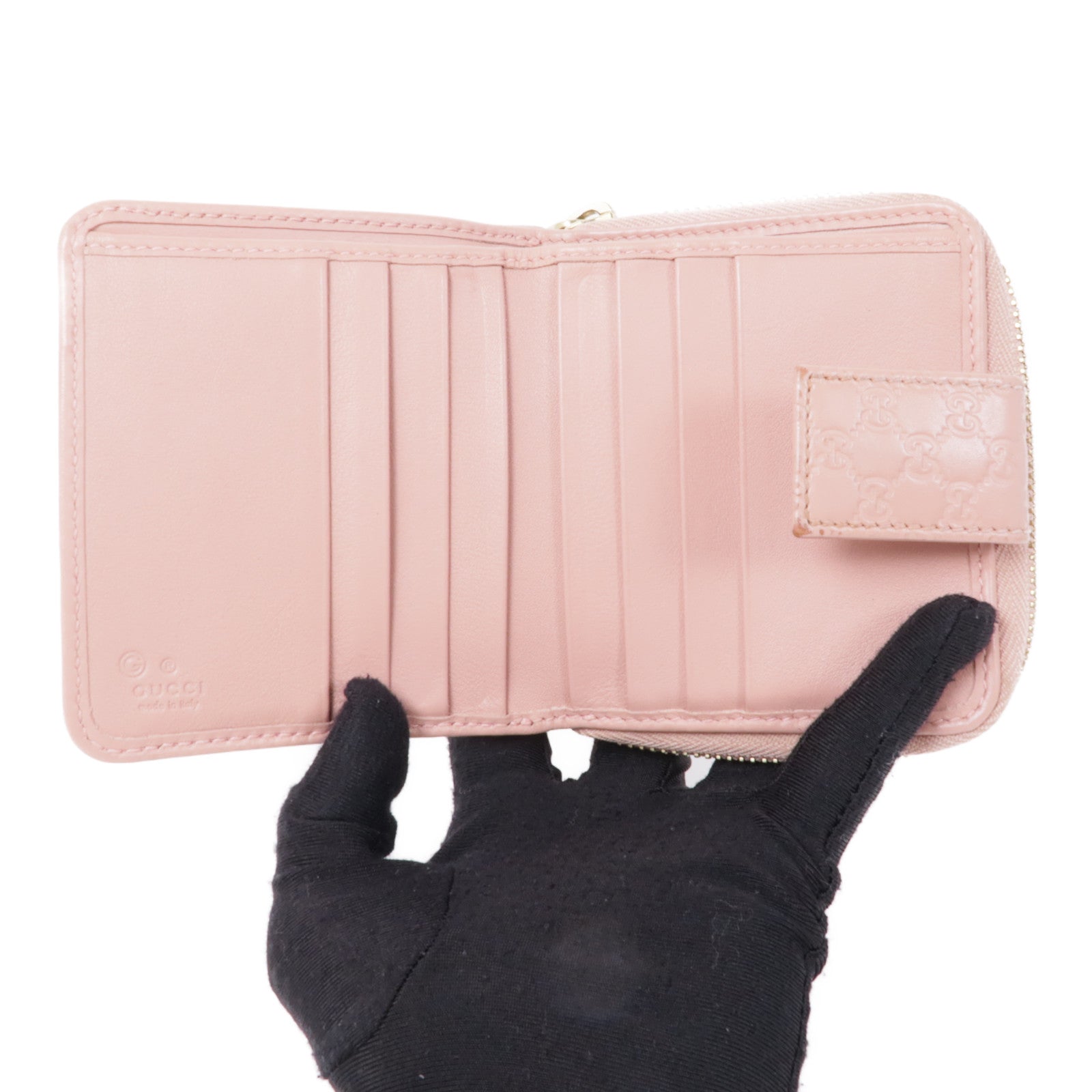 GUCCI 【激減優惠】牛皮皮革Microguccissima錢包