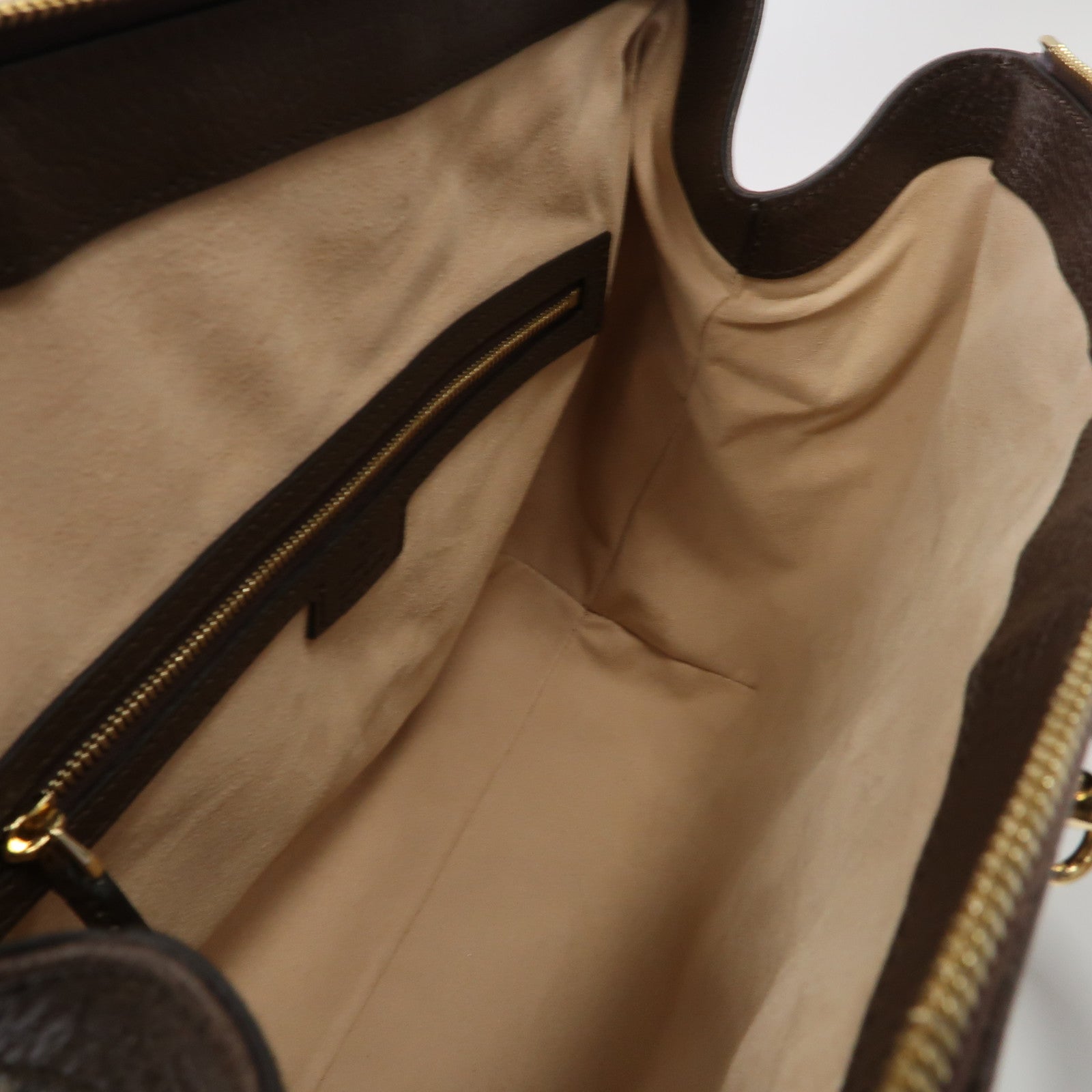 GUCCI 塗層帆布Ophidia Medium Tote Bag金扣手挽肩背兩用袋啡色