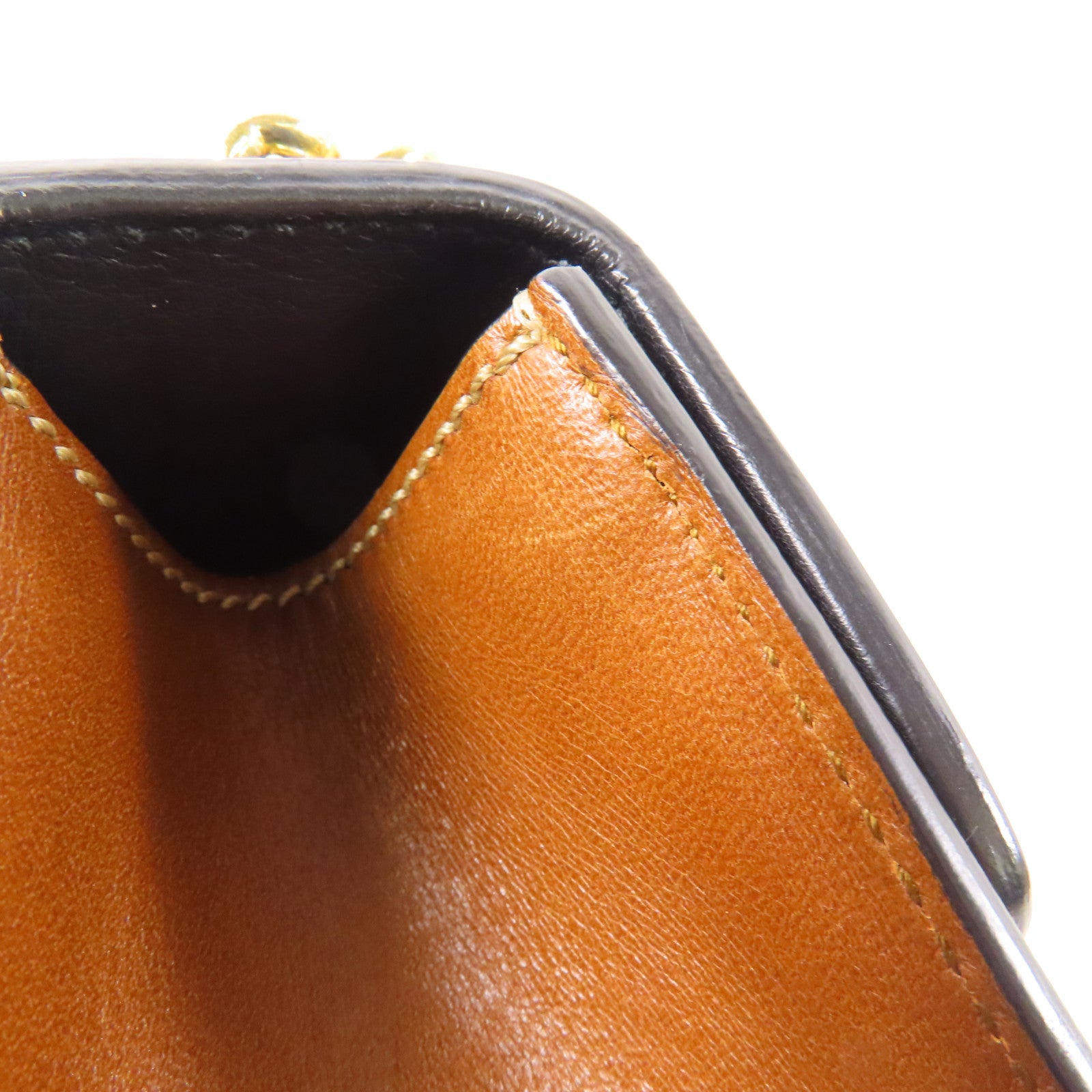 GUCCI 塗層帆布Chain Shoulder金扣鏈帶肩背袋