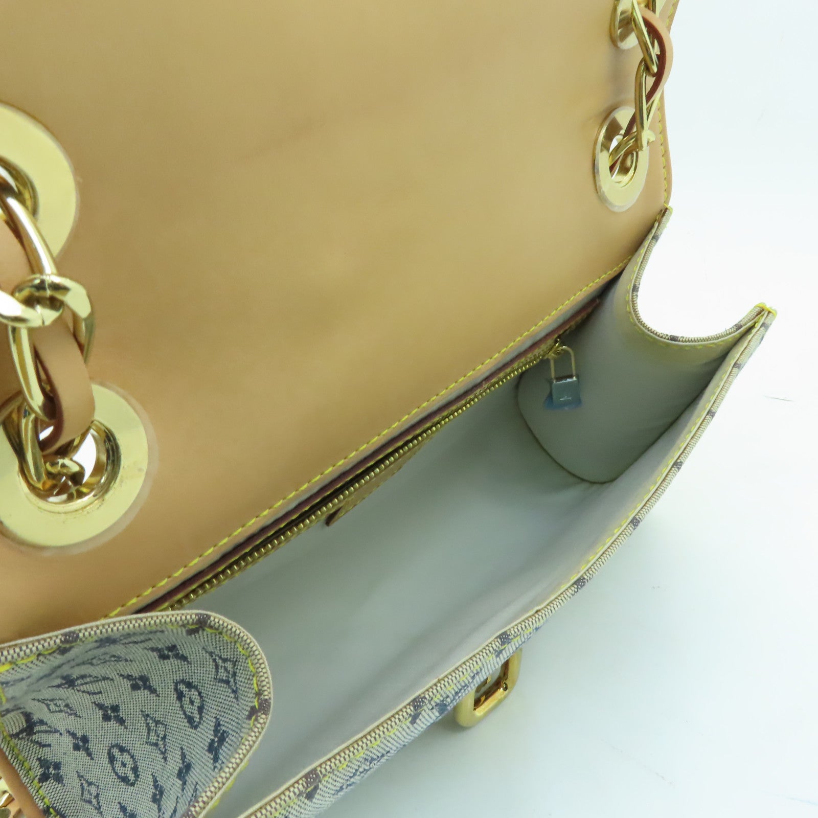 LOUIS VUITTON 【激減優惠】Monogram Mini Camille金扣鏈帶肩背袋藍色