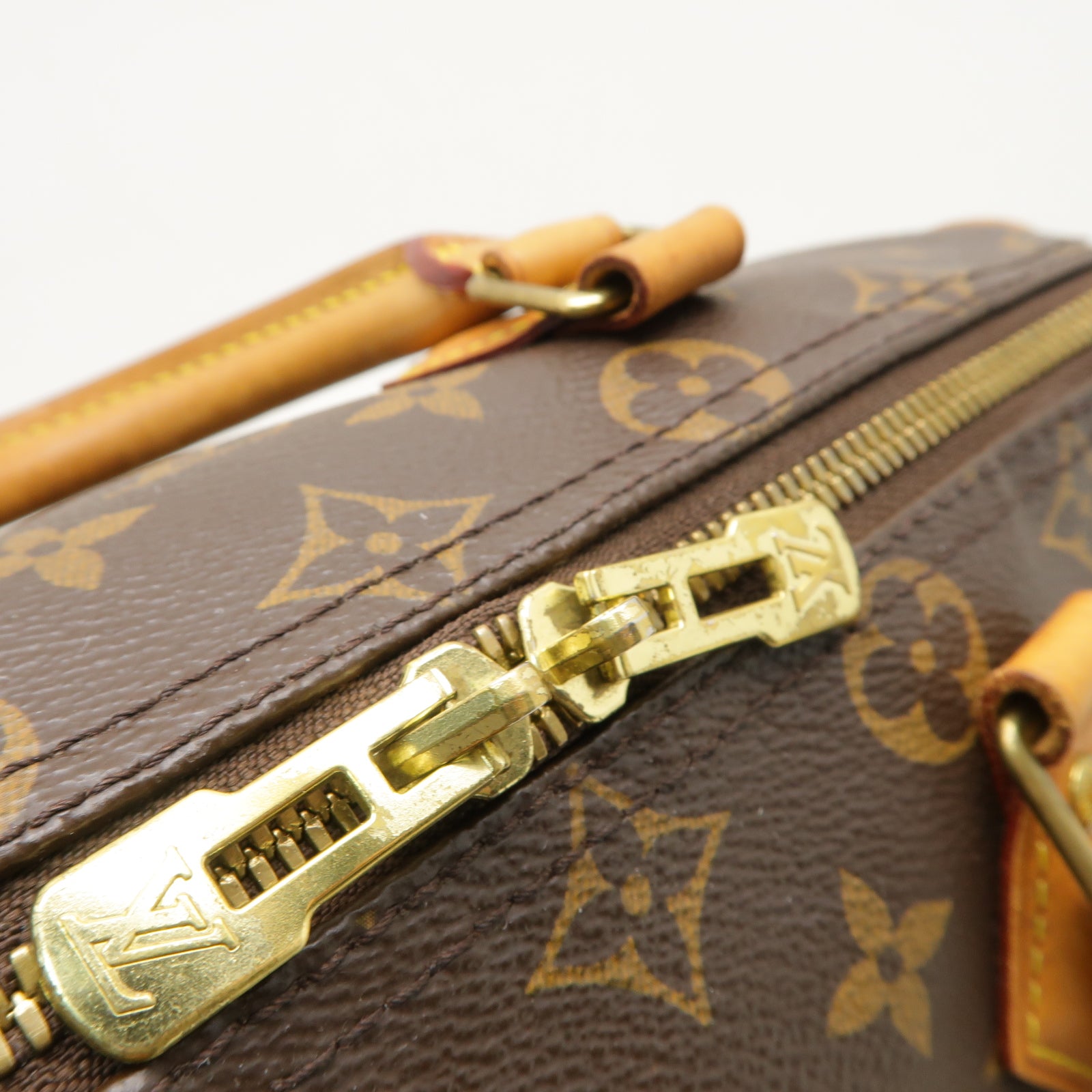 LOUIS VUITTON 【激減優惠】Monogram Speedy 25 Bandouliere金扣手挽肩背兩用袋啡色