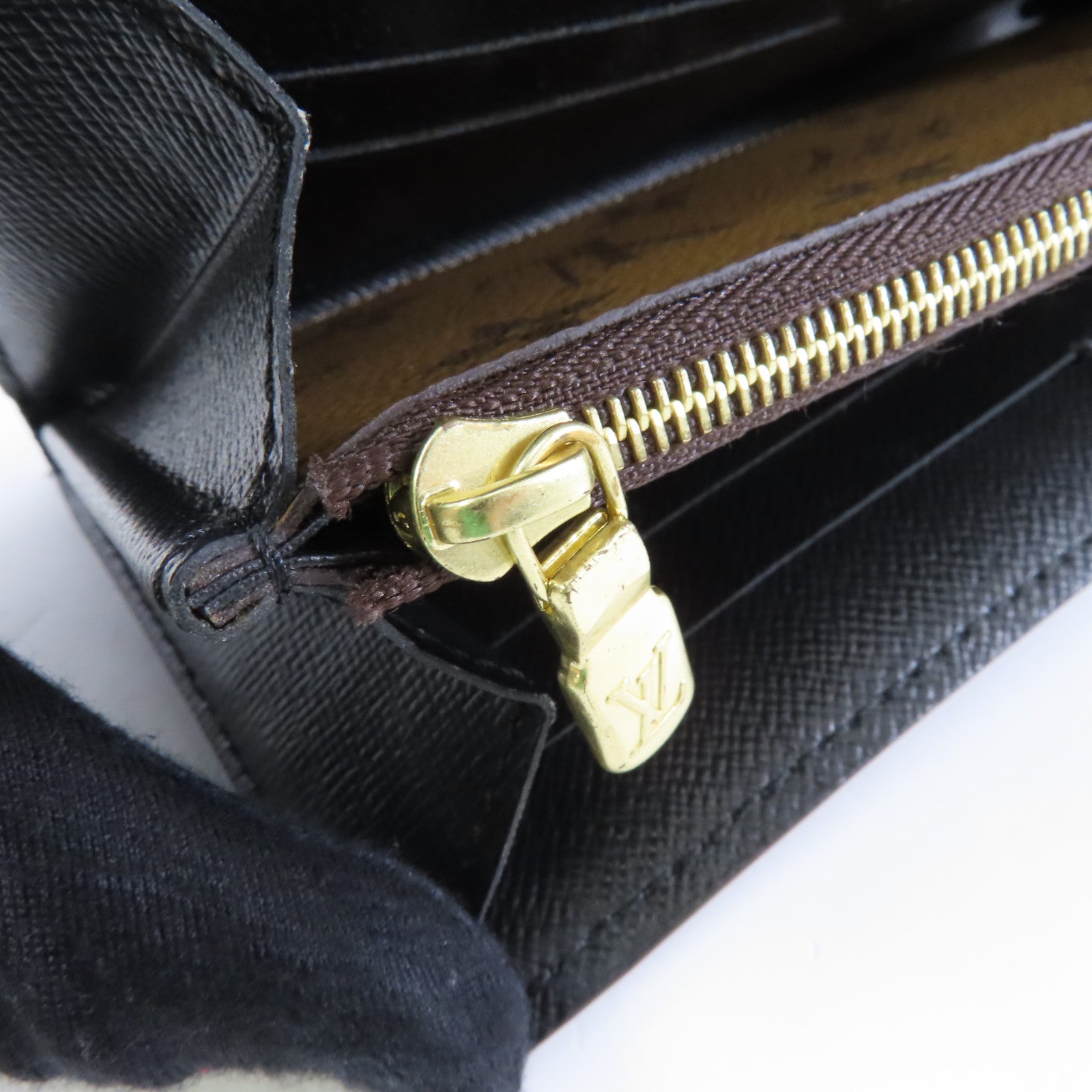 LOUIS VUITTON Monogram Giant Reverse Sarah Wallet金扣長錢包棕色