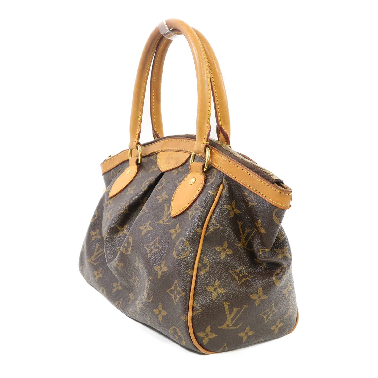LOUIS VUITTON 【激減優惠】Monogram Tivoli PM金扣肩背袋啡色