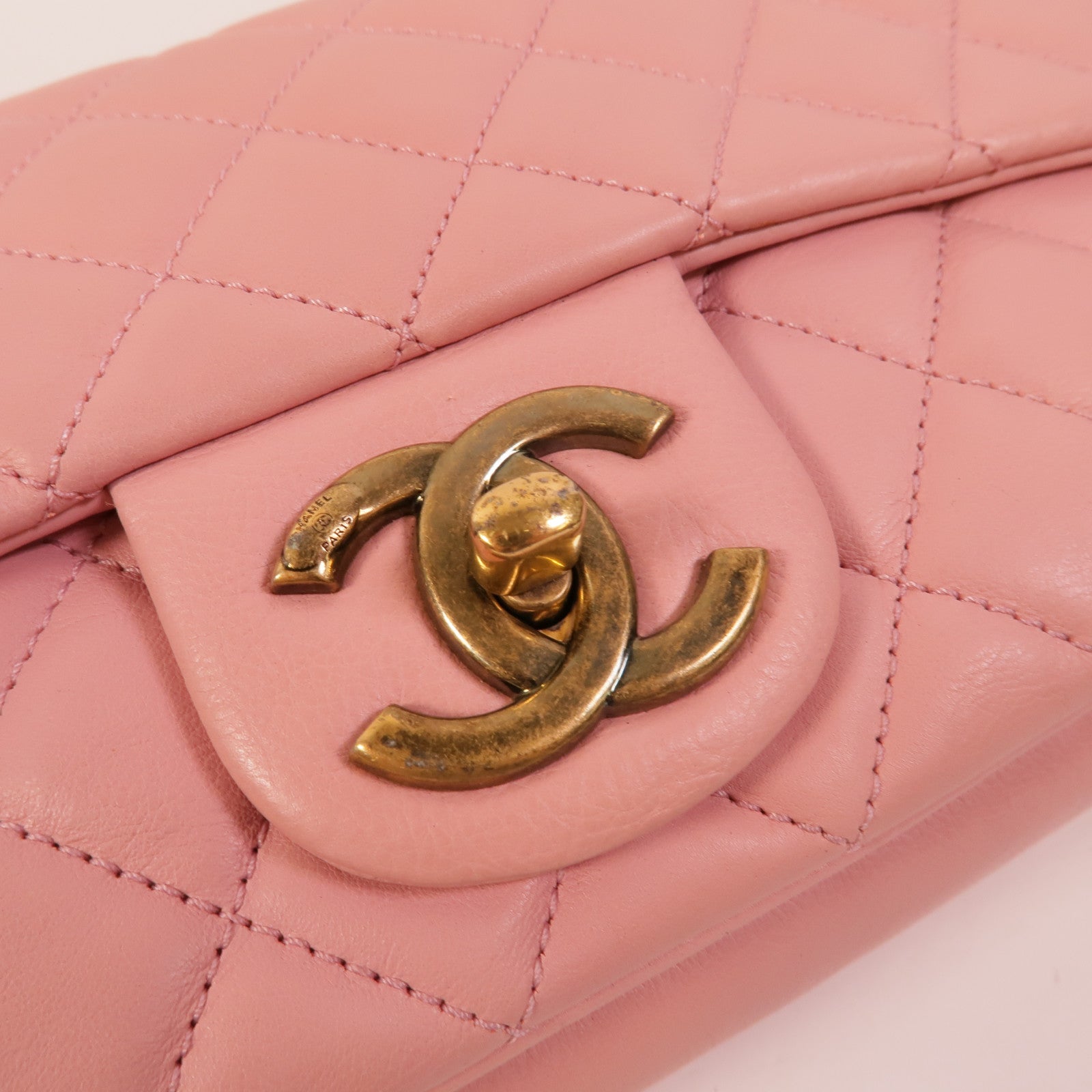 CHANEL 牛皮皮革Chain Shoulder Bag鏈帶手挽肩背兩用袋