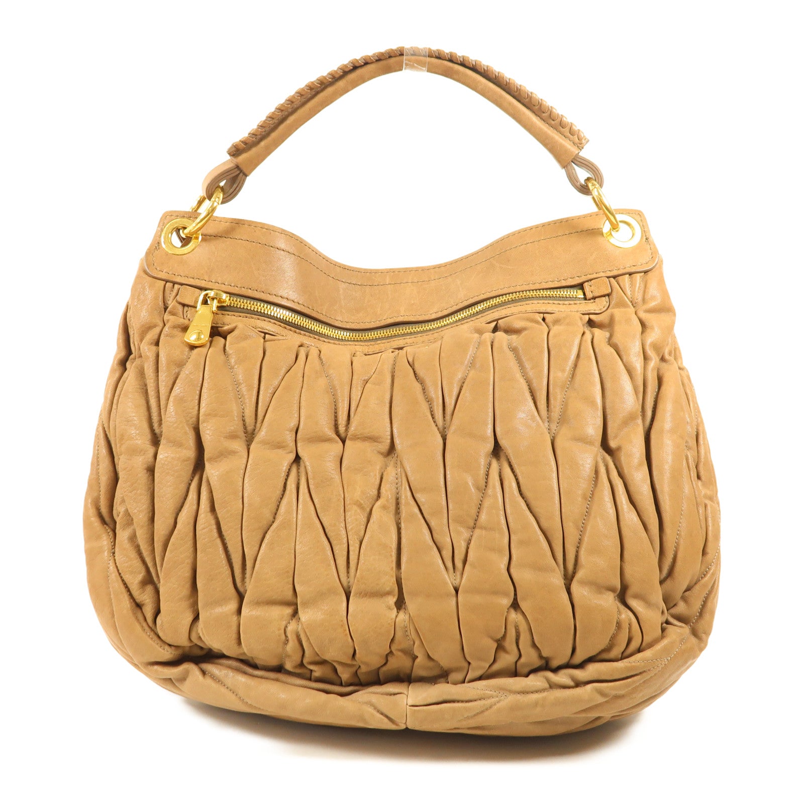 Miu Miu 牛皮皮革Shoulder Bag金扣手挽袋