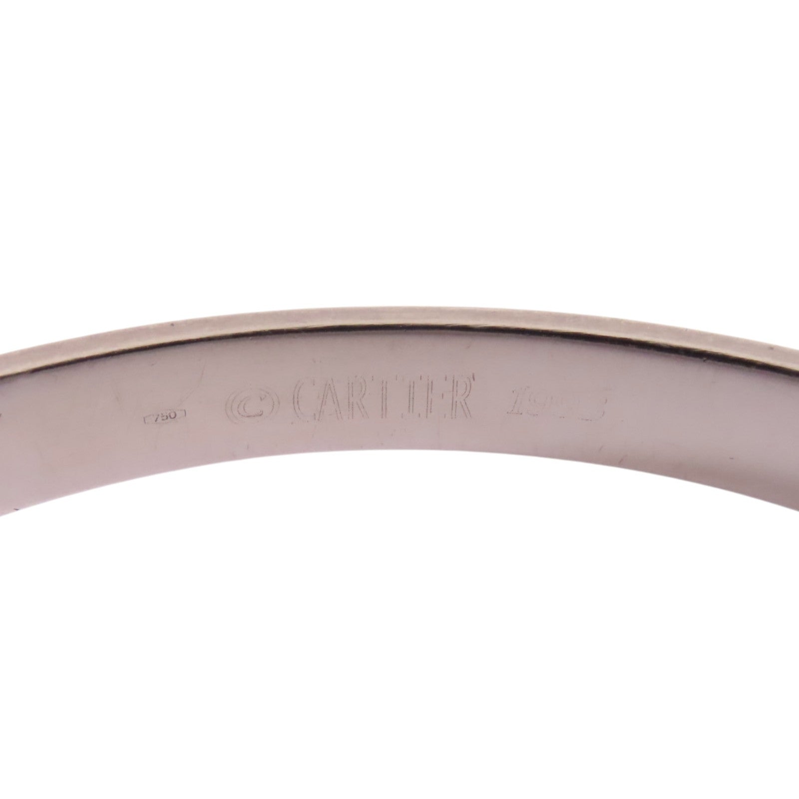 CARTIER 【激減優惠】18K白金Love Blaceret手鐲