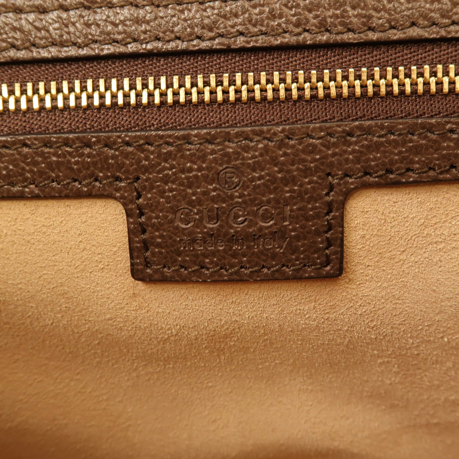 GUCCI 塗層帆布Ophidia Medium Tote Bag金扣手挽肩背兩用袋啡色