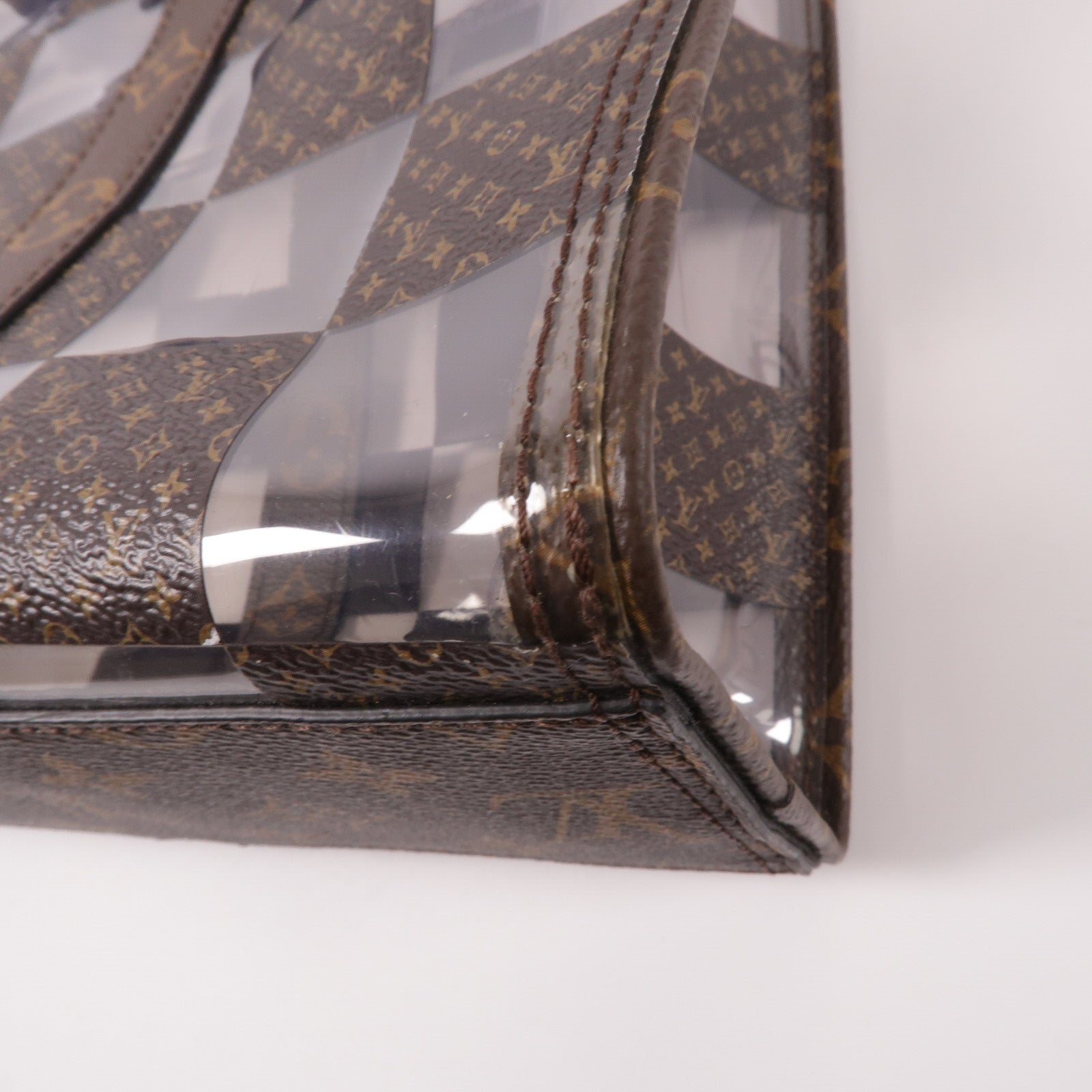 LOUIS VUITTON Monogram Chess Sac Plat手挽肩背兩用袋