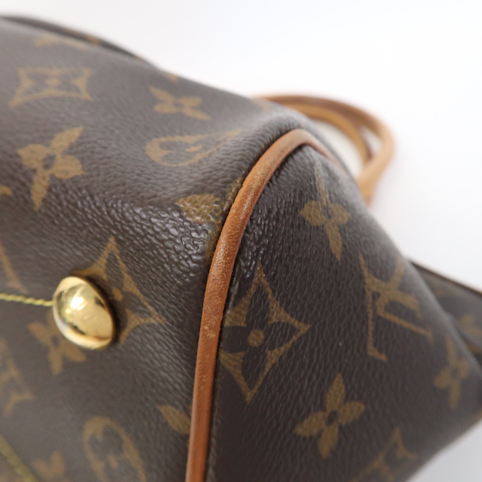 LOUIS VUITTON Monogram Tivoli PM金扣手挽袋啡色