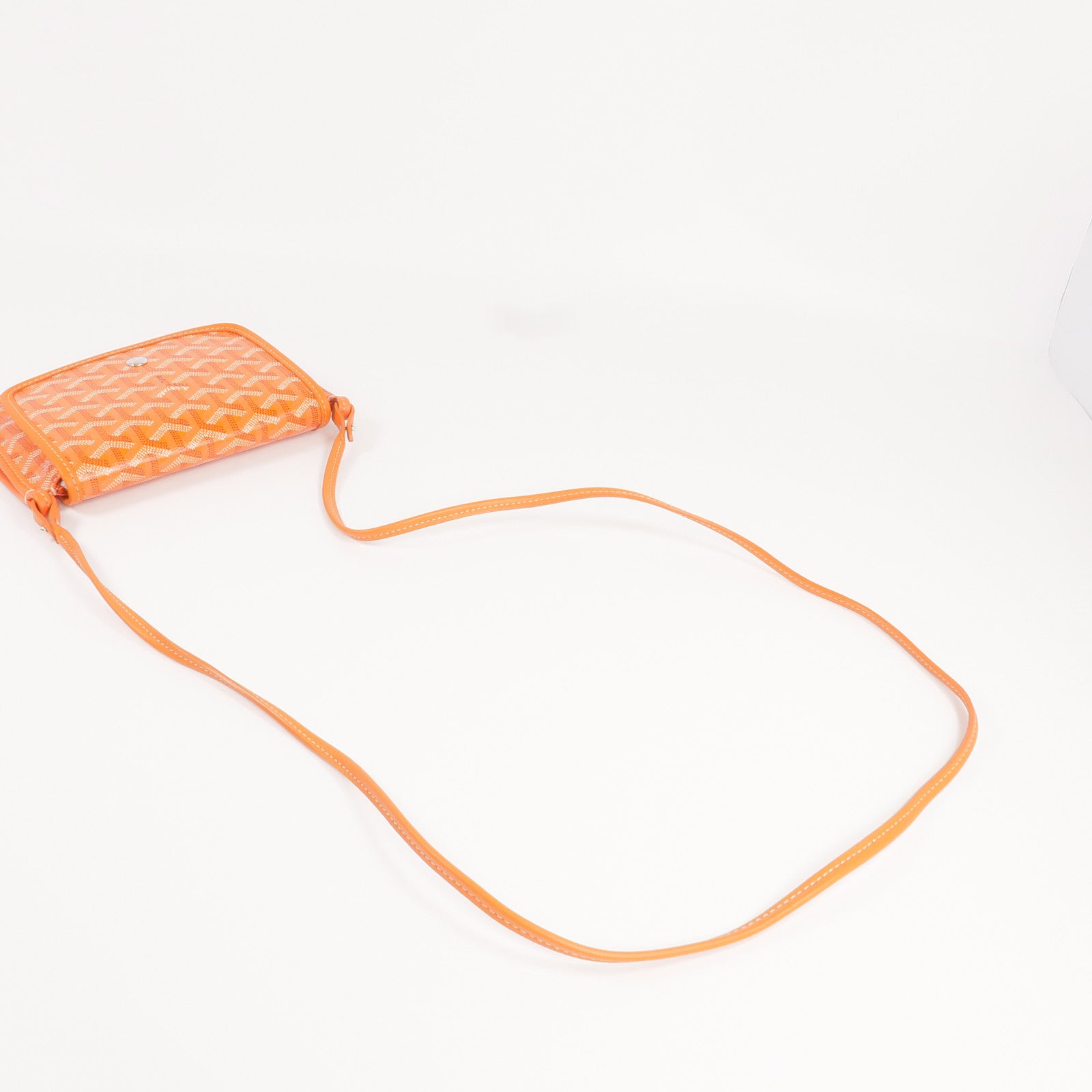 GOYARD 塗層帆布Plumet銀扣肩背袋