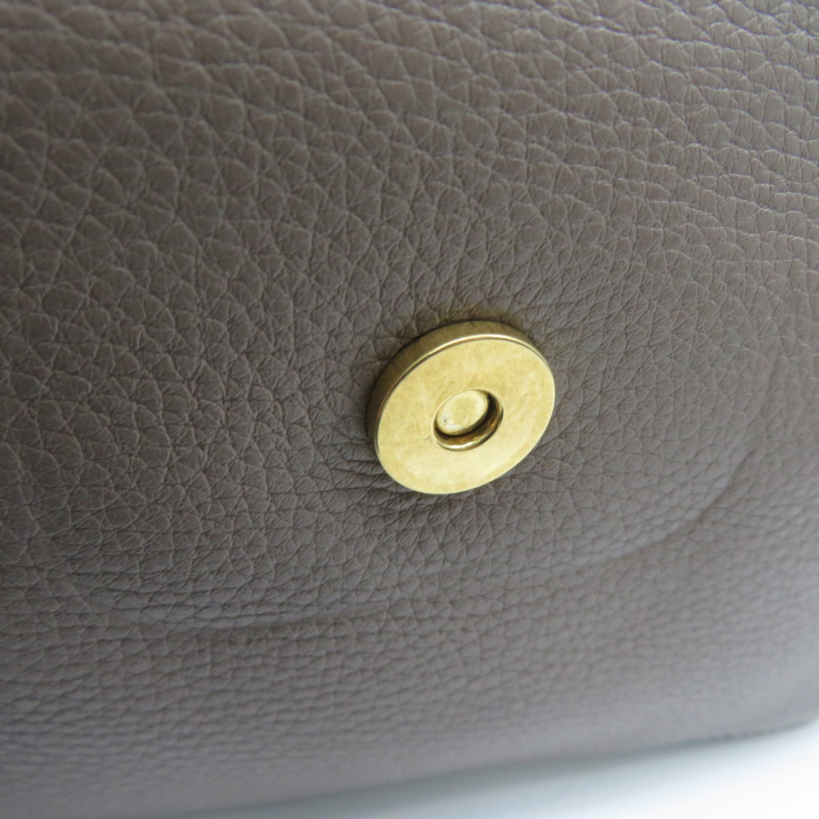 Valentino 牛皮皮革2 Way Shoulder金扣手挽肩背兩用袋灰色