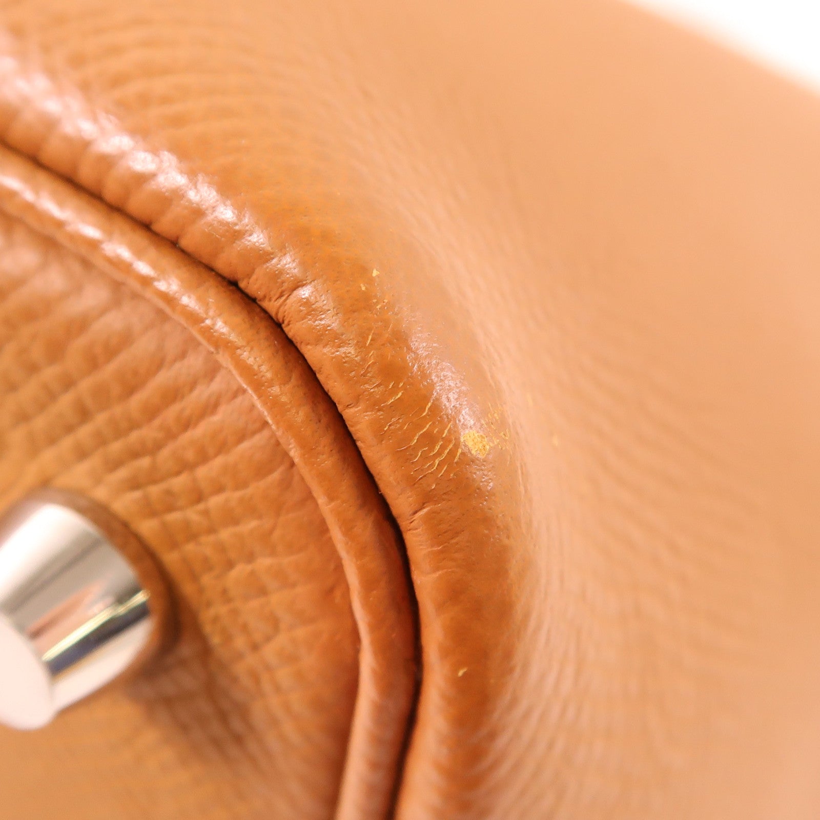 HERMES Epsom皮革Picotin PM銀扣手挽袋Gold