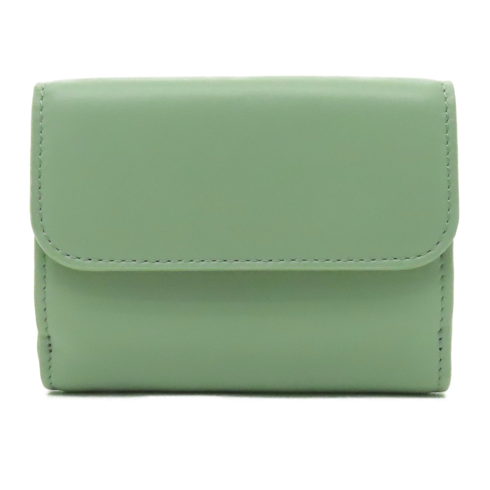 Chloe 【激減優惠】牛皮皮革Sence Small Tri-Fold金扣錢包綠色