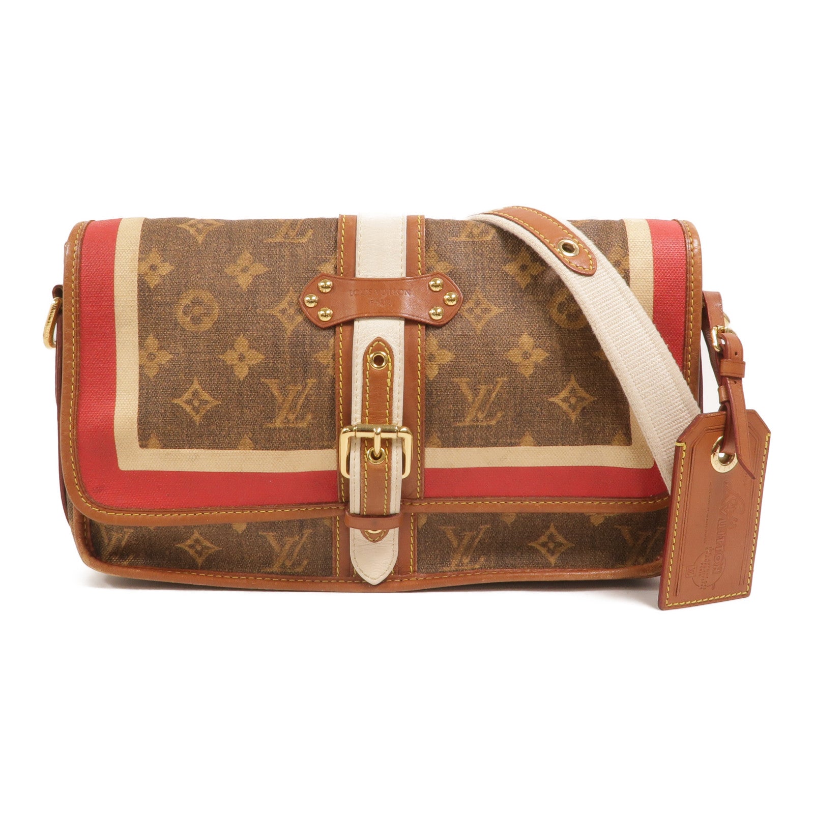 LOUIS VUITTON Monogram Tissue Porte Rayures肩背袋