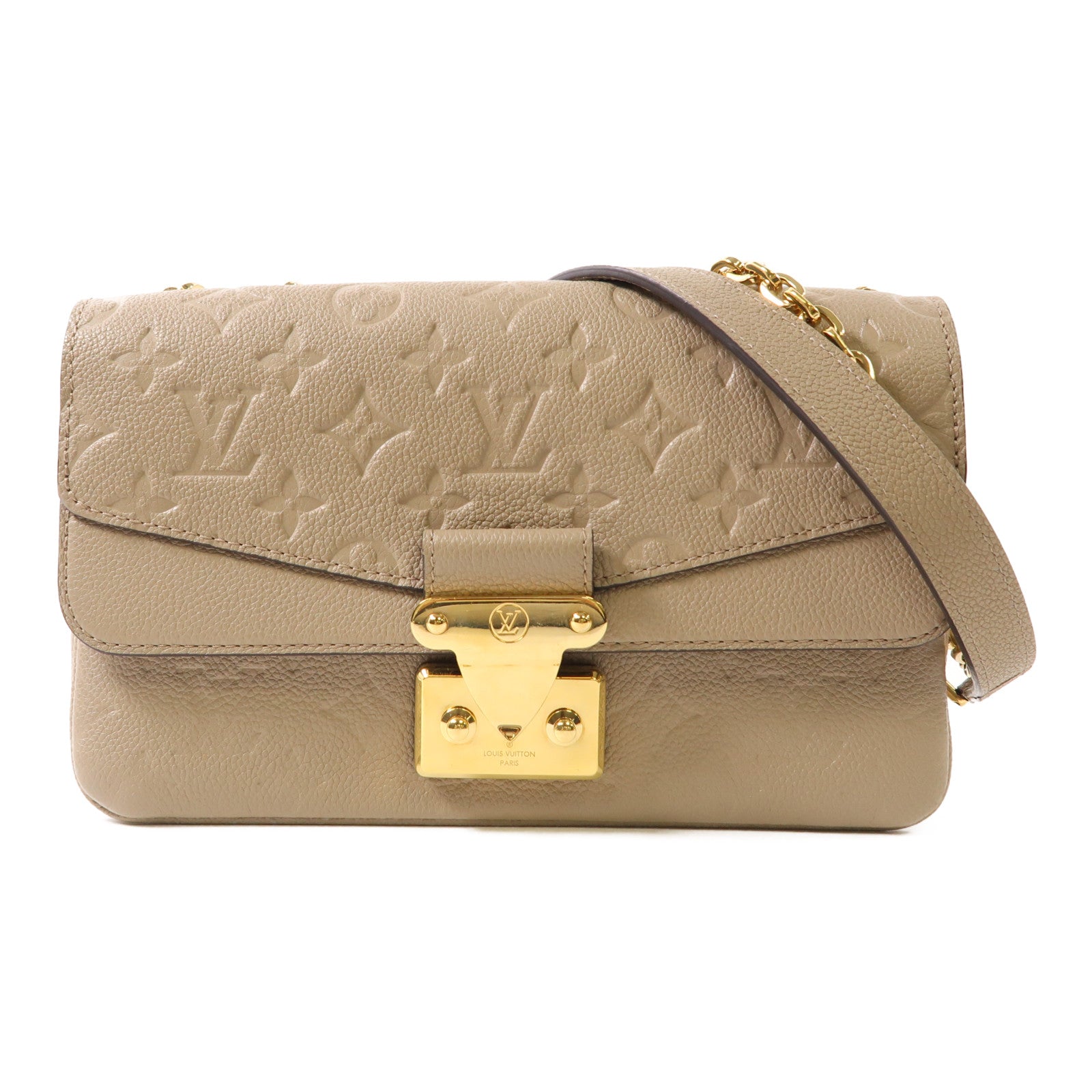 LOUIS VUITTON Momogram Empreinte Marceau肩背袋灰色