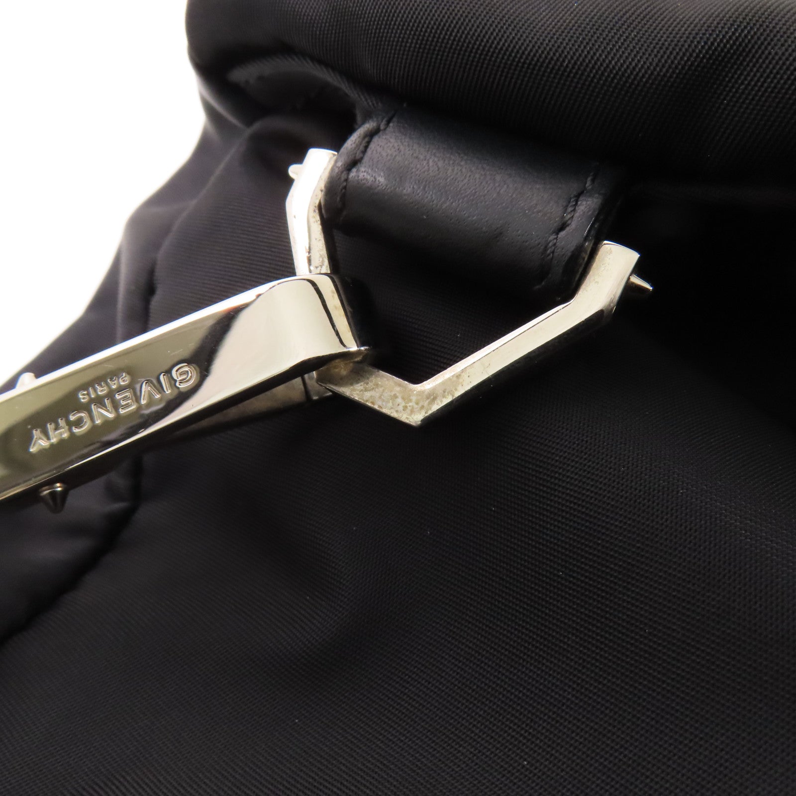 GIVENCHY 【激減優惠】尼龍Shoulder Bag銀扣手挽肩背兩用袋